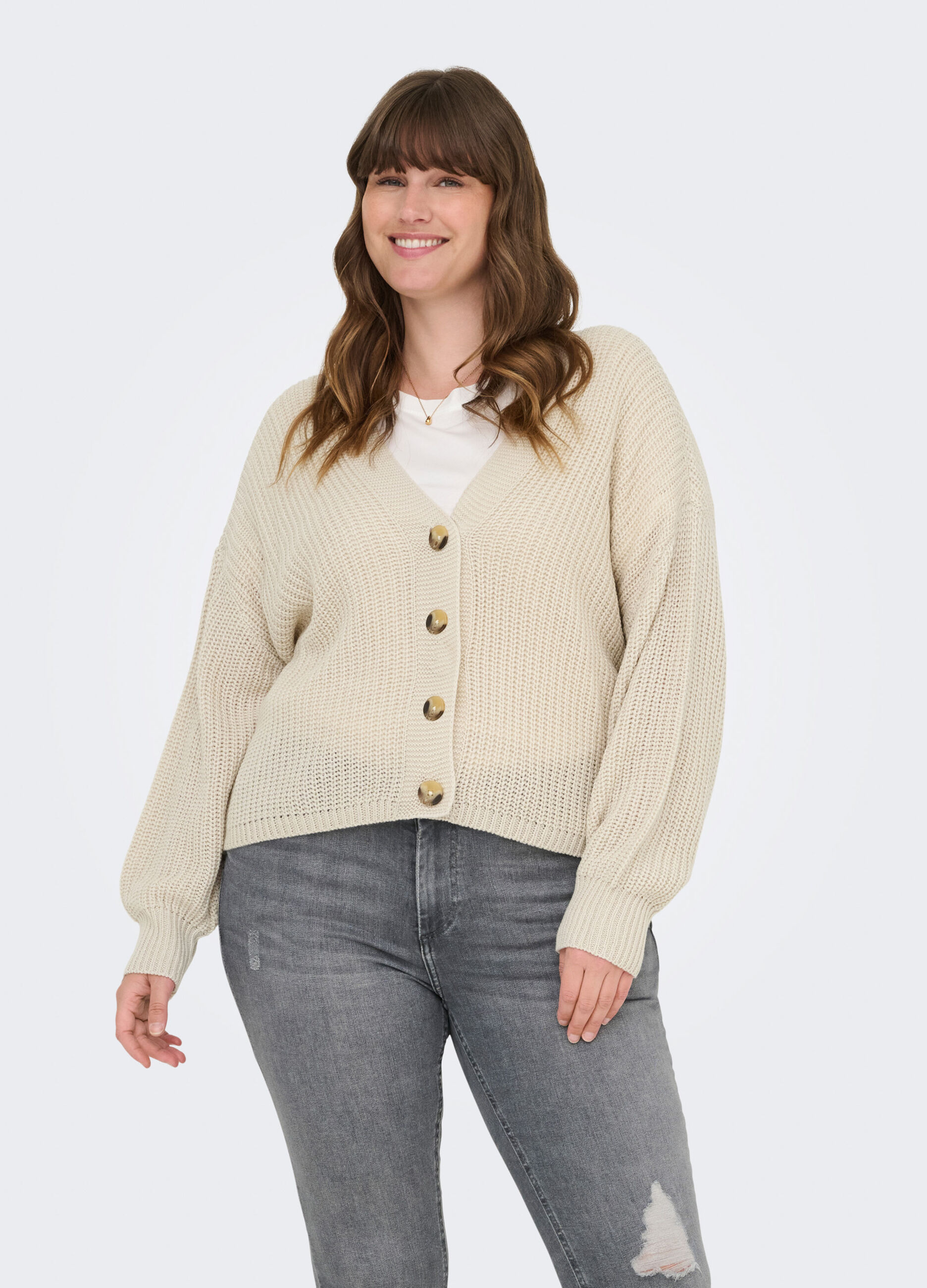 Cardigan con scollo a V_0