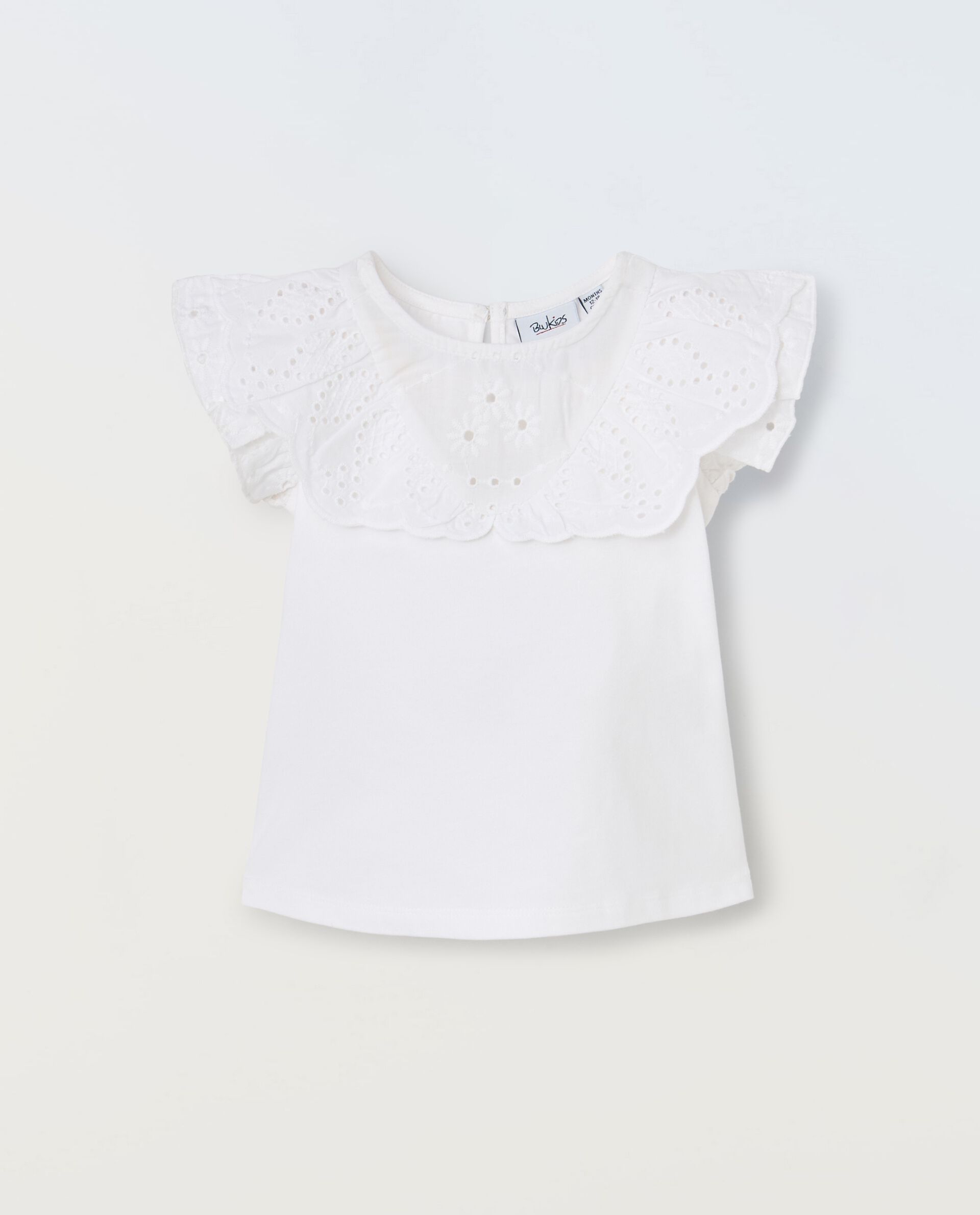 T-shirt in cotone stretch neonata_0
