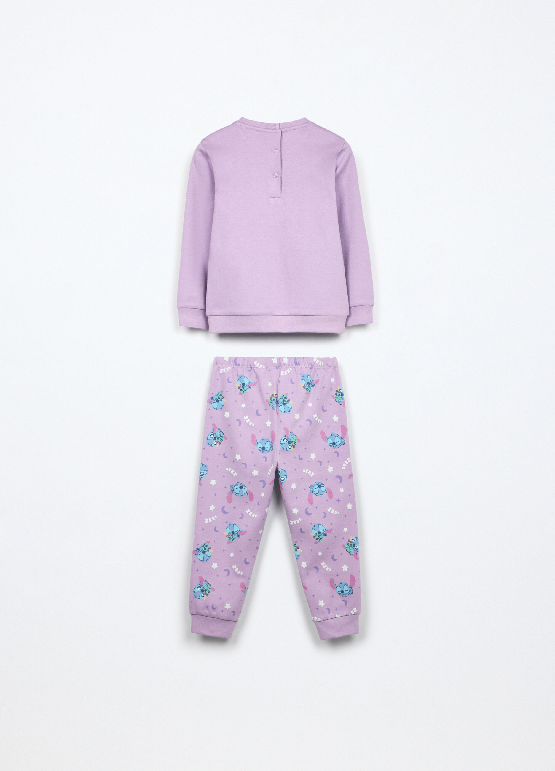 Set pigiama lungo in interlock di puro cotone neonata_1