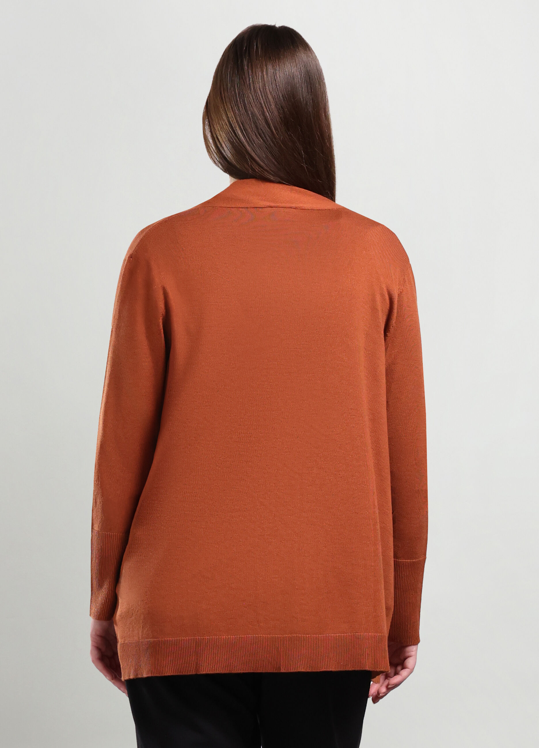 Cardigan tricot misto viscosa donna curvy_1