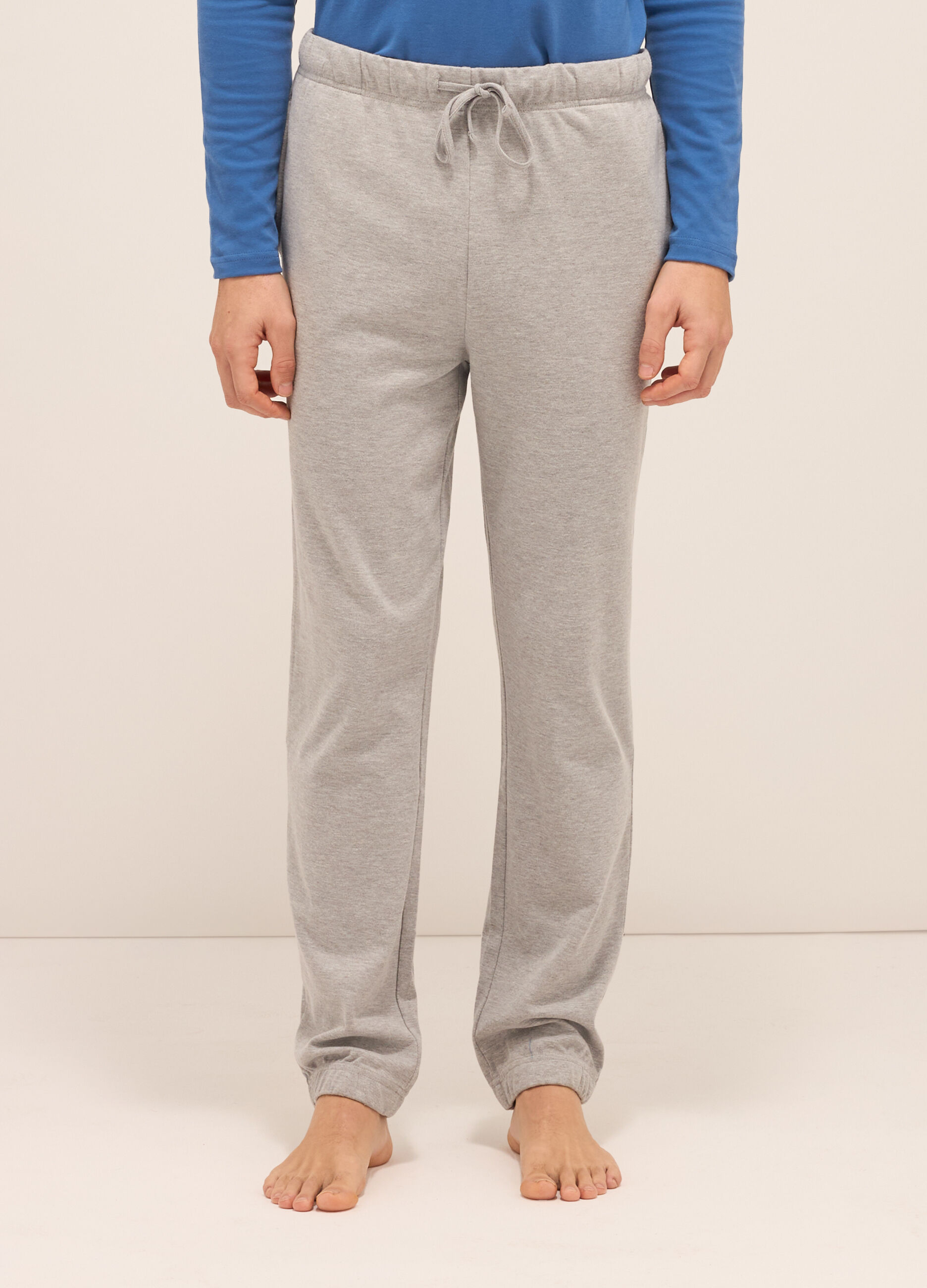 Pantaloni del pigiama in puro cotone uomo_1