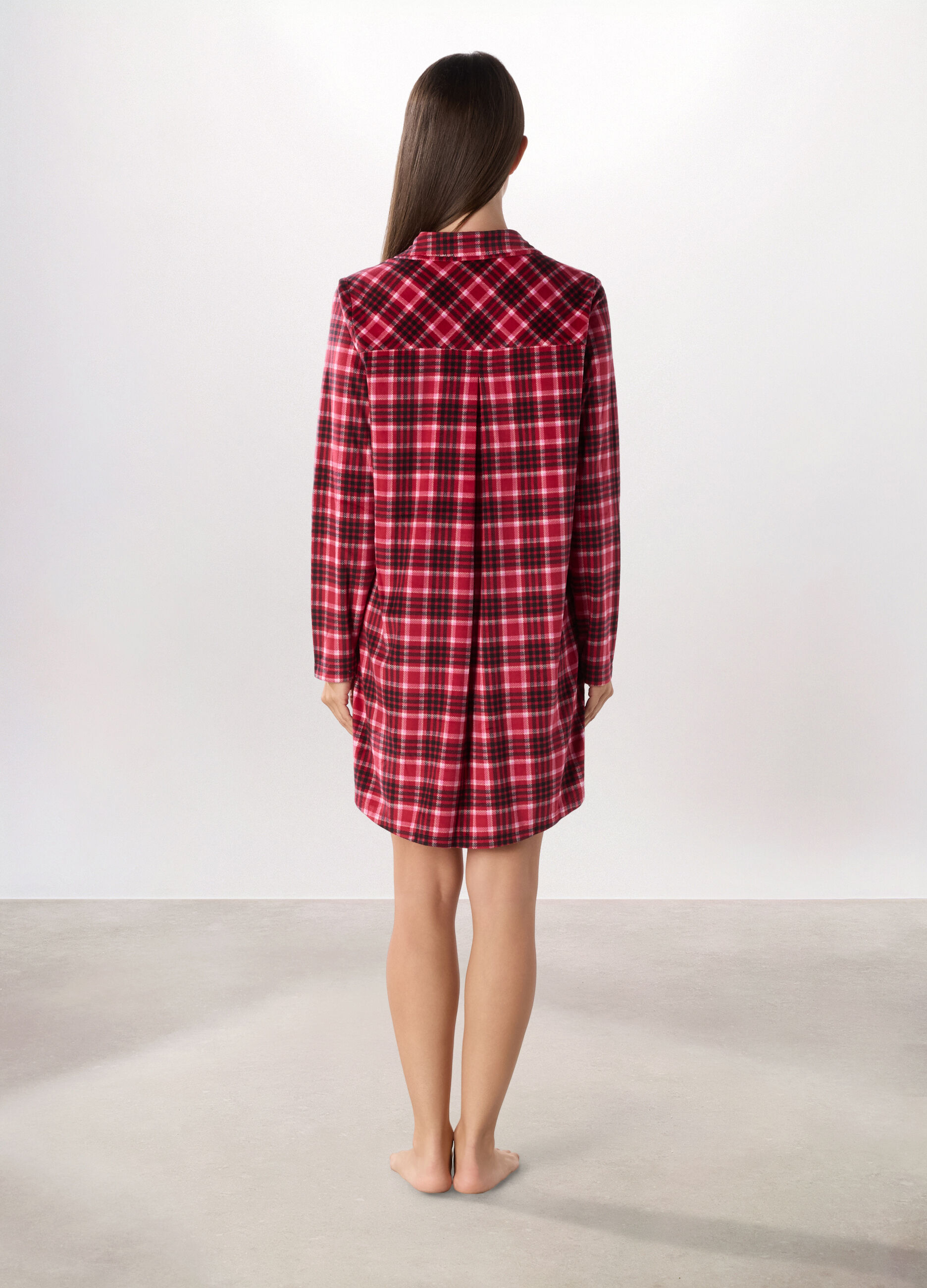 Camicia da notte velour donna_1