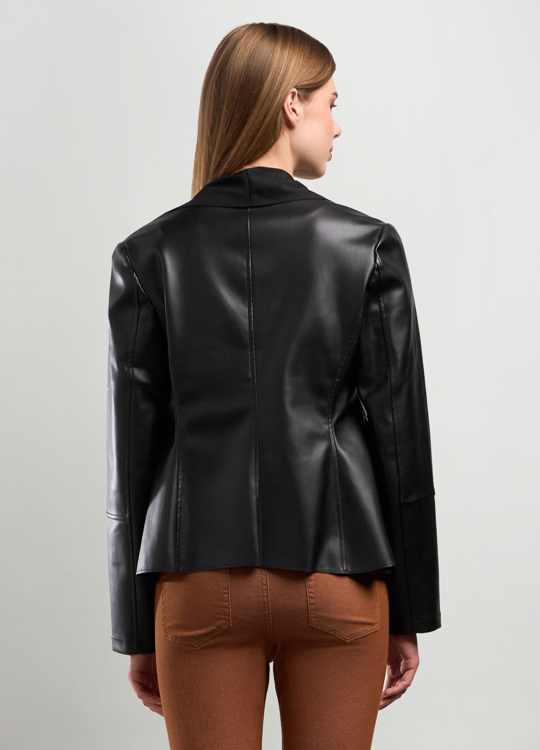 Giacca in ecopelle donna_1