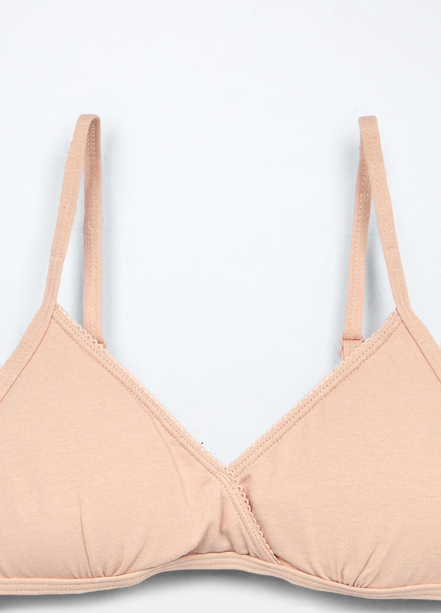 Reggiseno a triangolo in jersey di cotone stretch ragazza_2