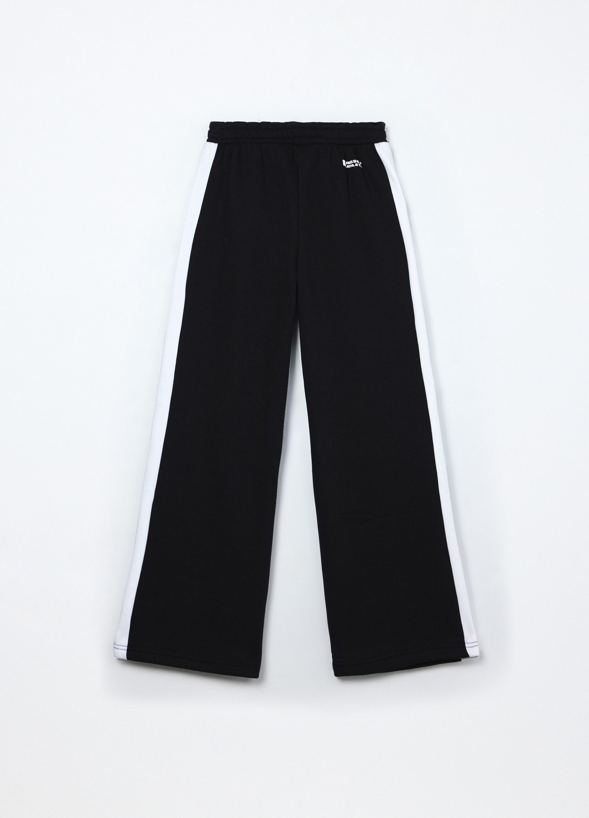 Jogger wide leg misto cotone ragazza_1