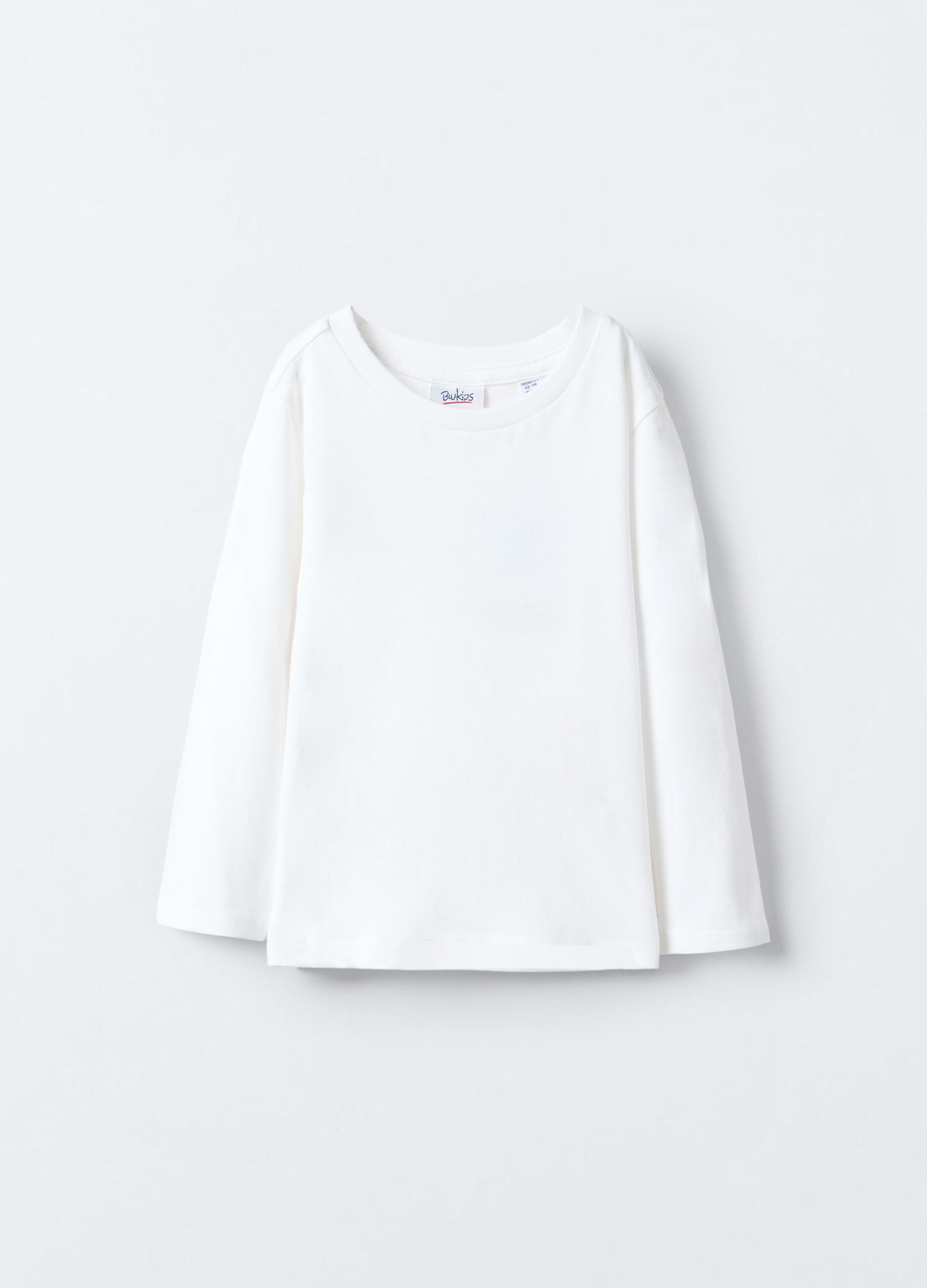 T-shirt girocollo in jersey di puro cotone bimba_0
