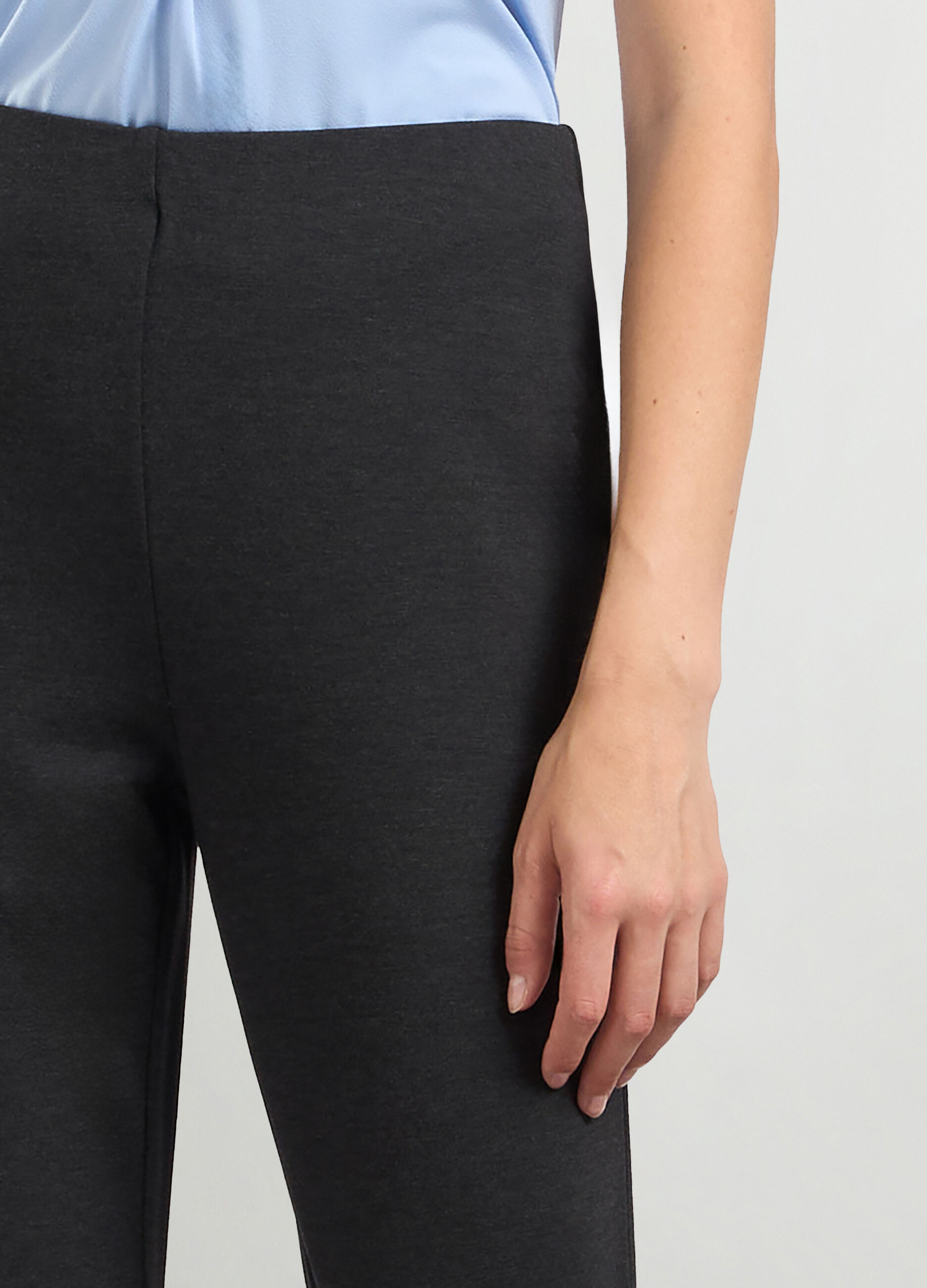 Leggings stretch in punto milano donna_2