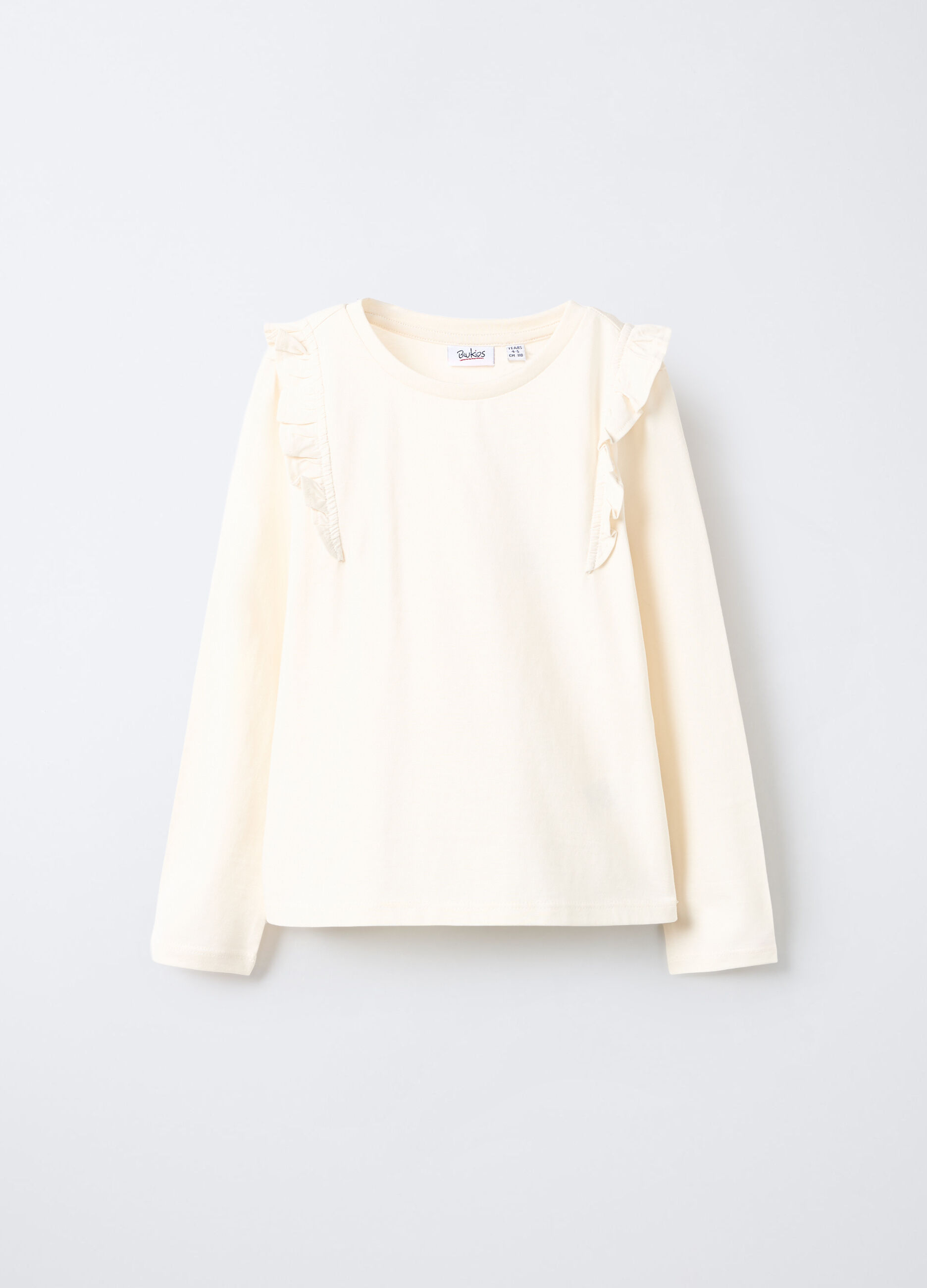 T-shirt in jersey di puro cotone bambina_0