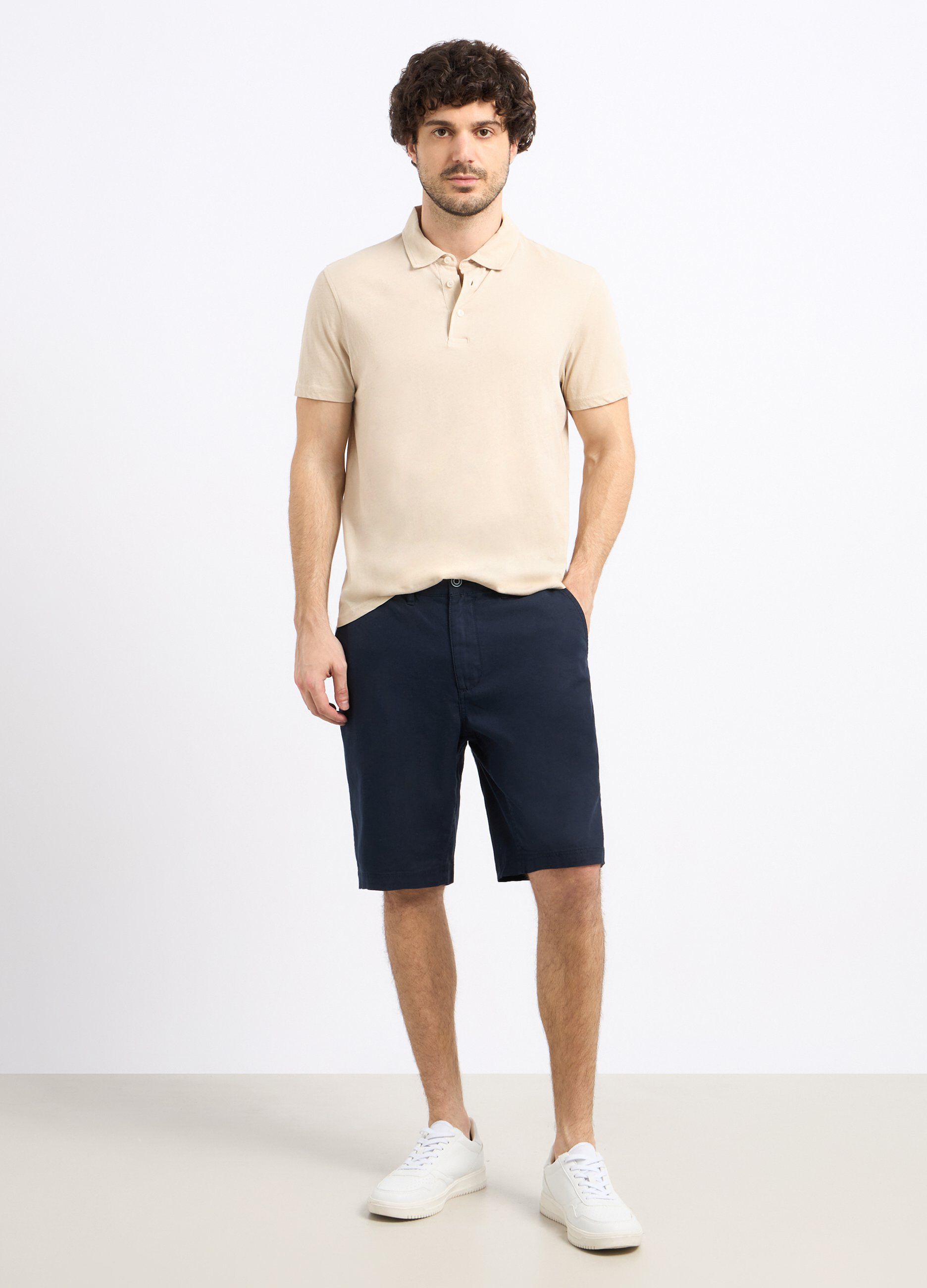 Bermuda in misto lino uomo_0