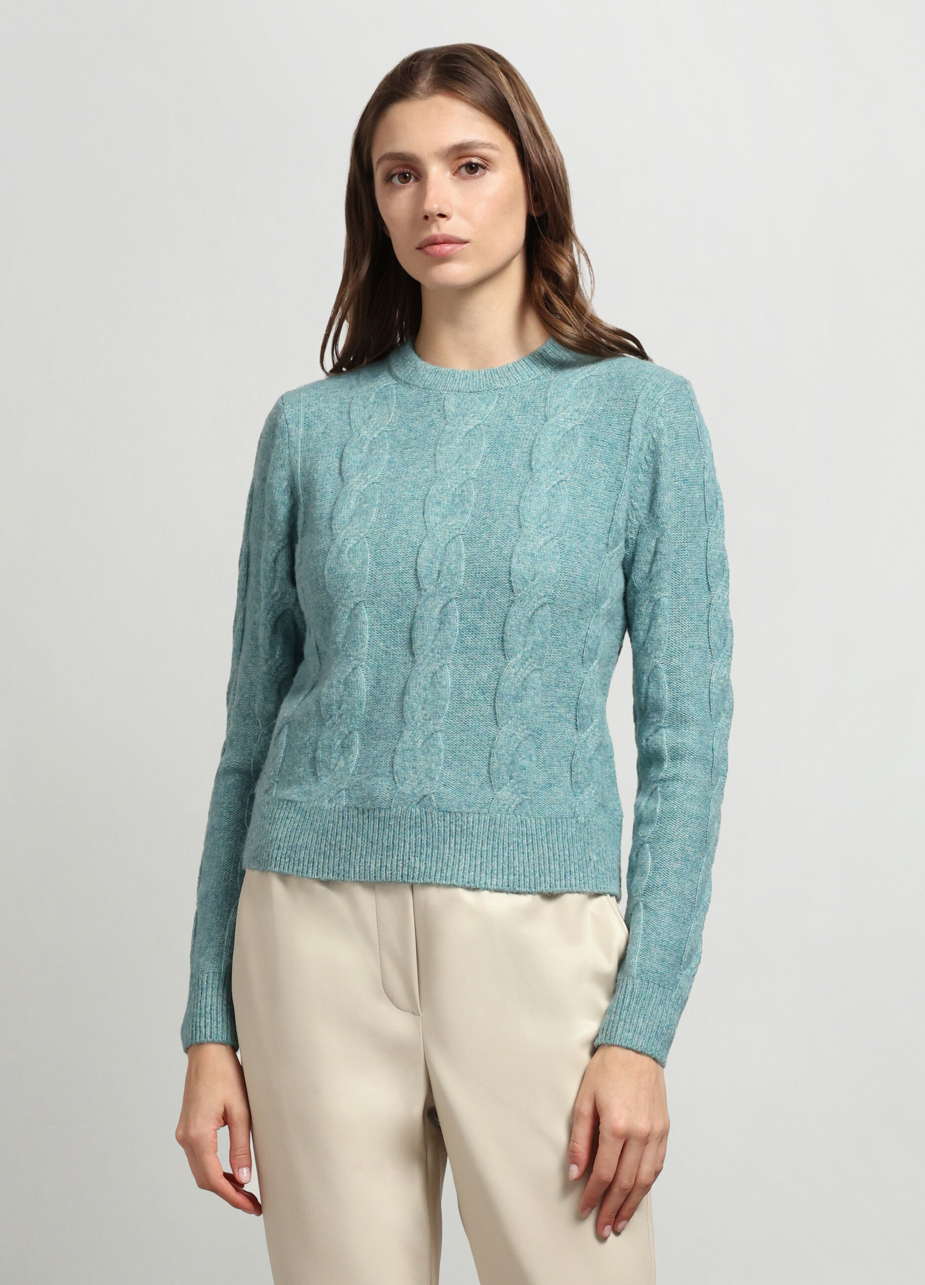 Girocollo tricot misto lana donna_0