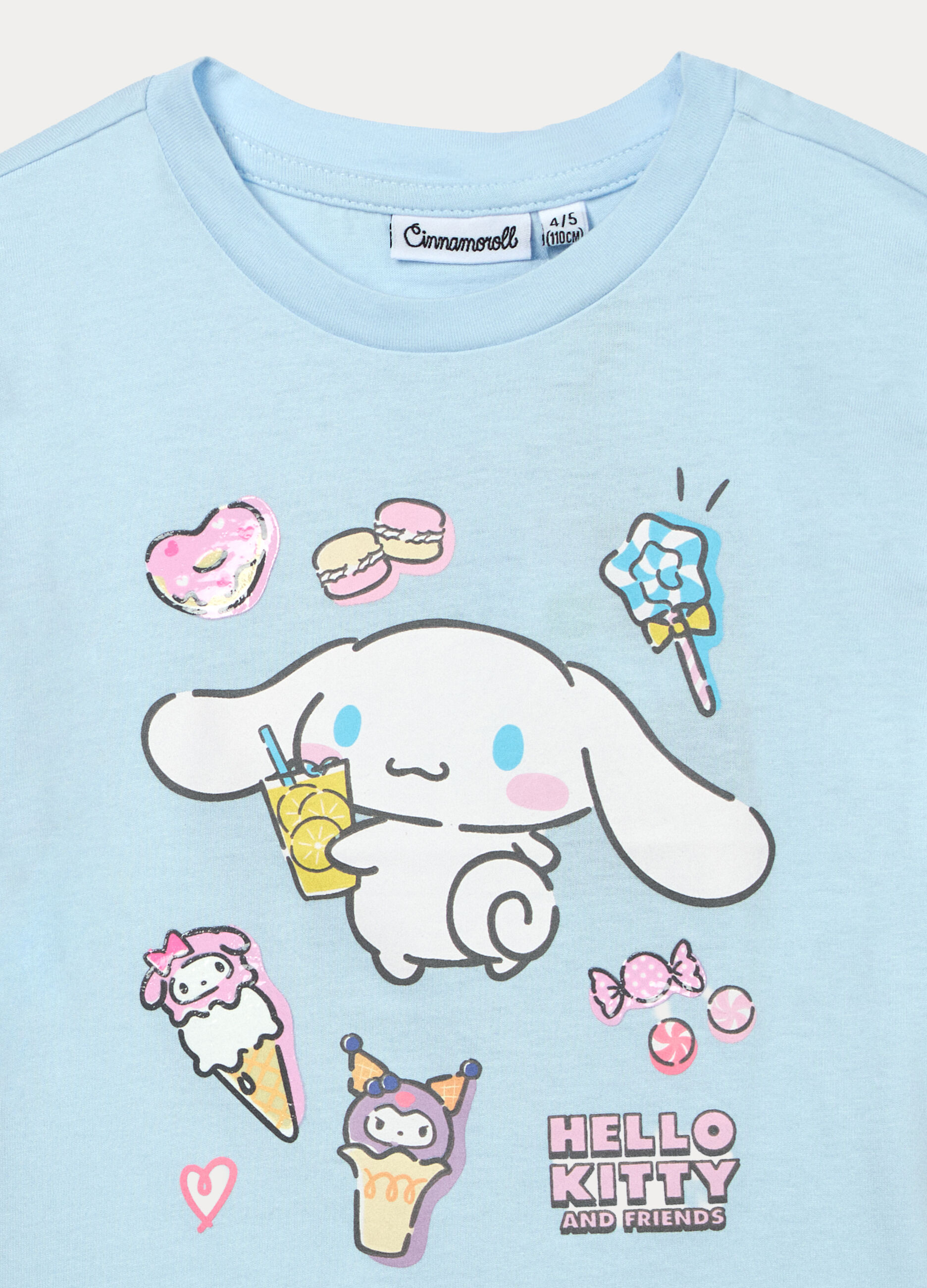 T-shirt Ciannamoroll in jersey di puro cotone bambina_2