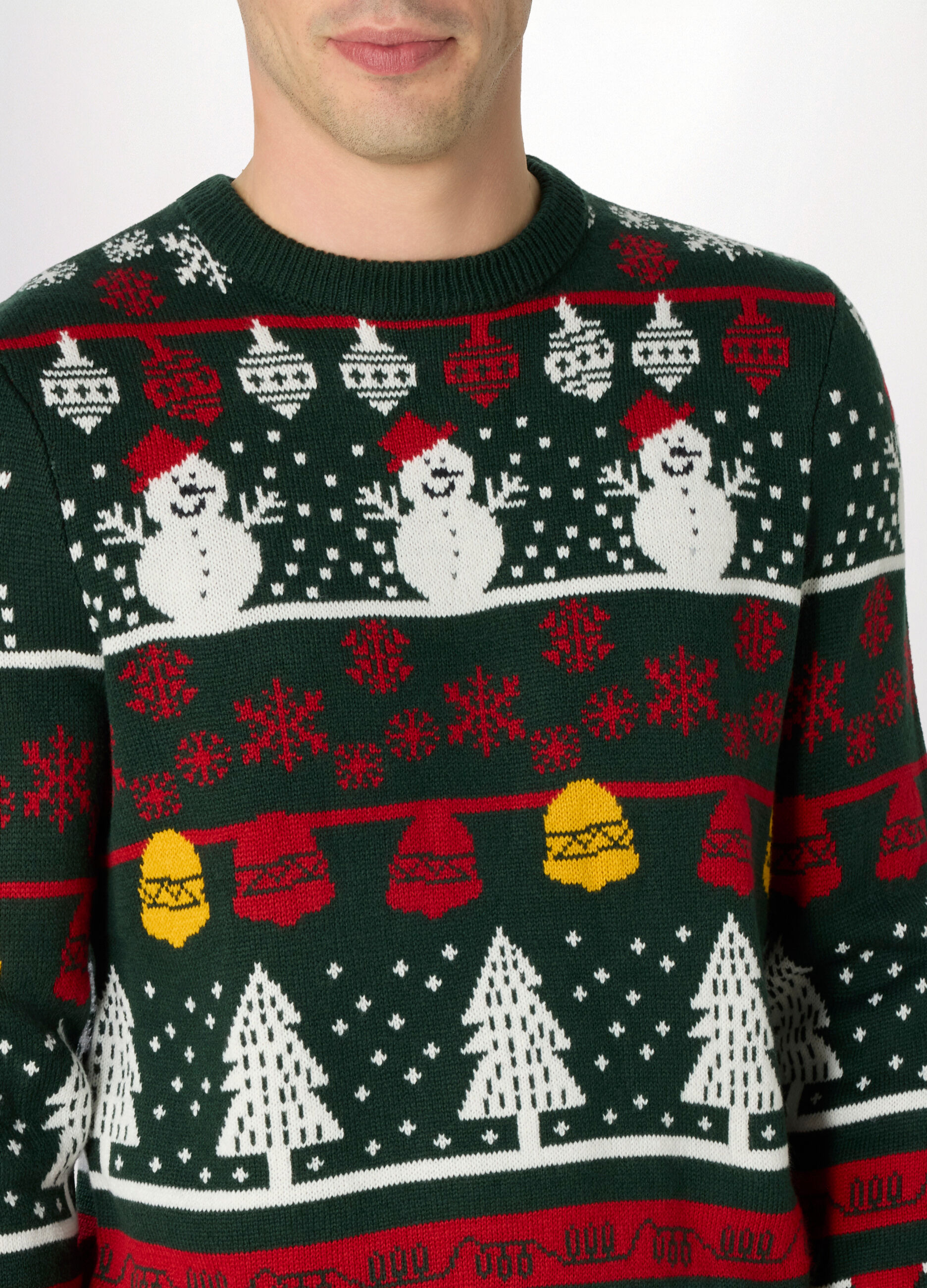 Maglione girocollo con motivo natalizio uomo_2