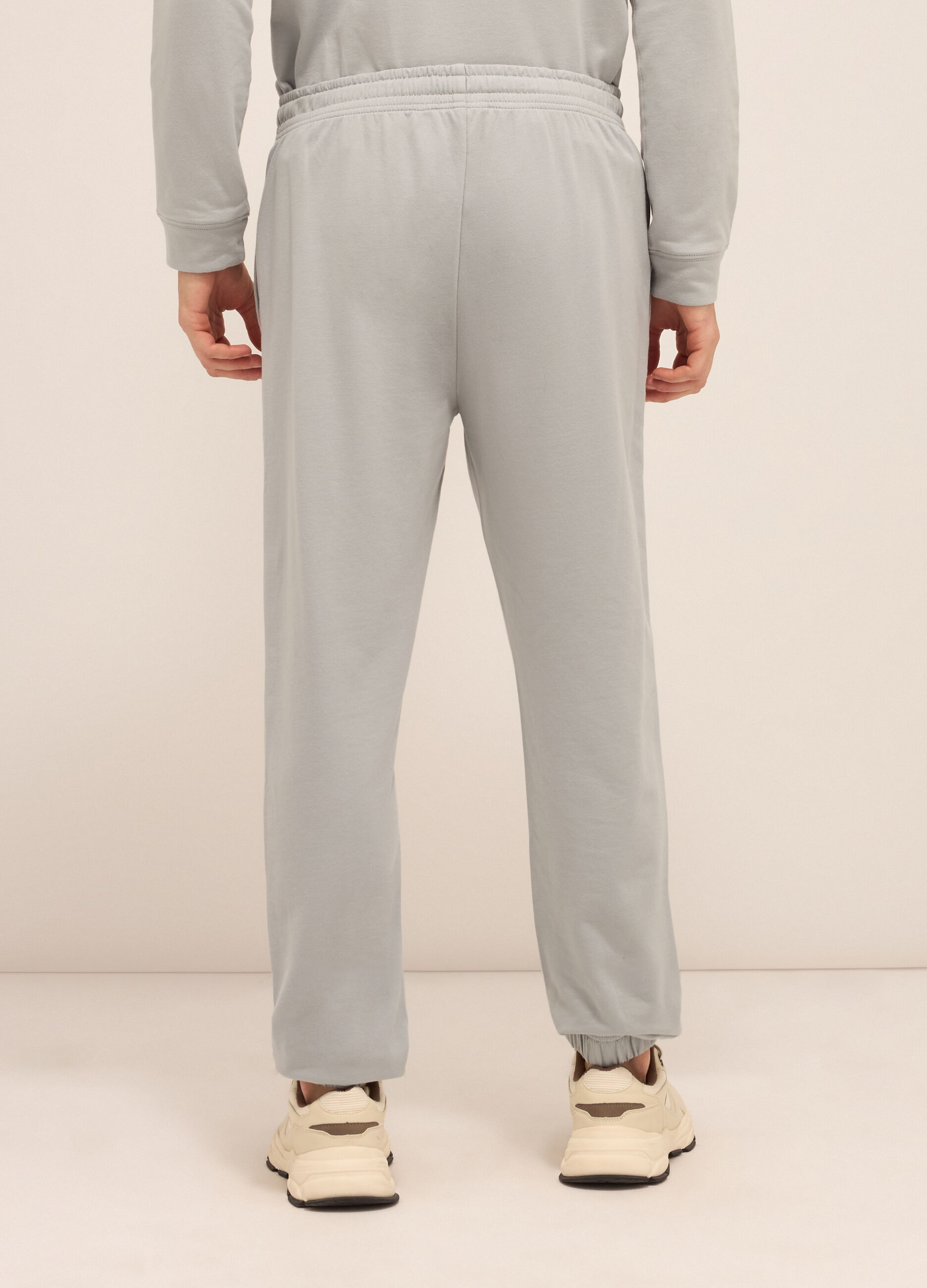 Jogger leisure in puro cotone uomo_1