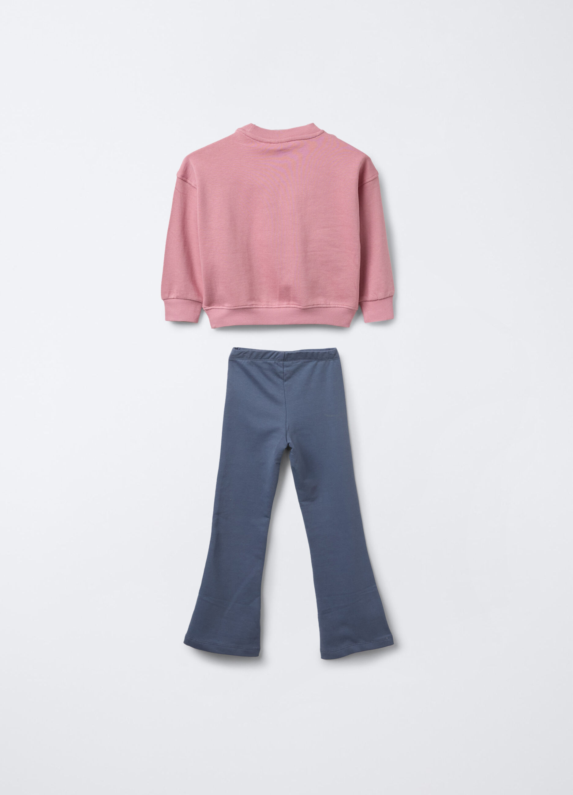 Jogging Set in puro cotone garzato bambina_1