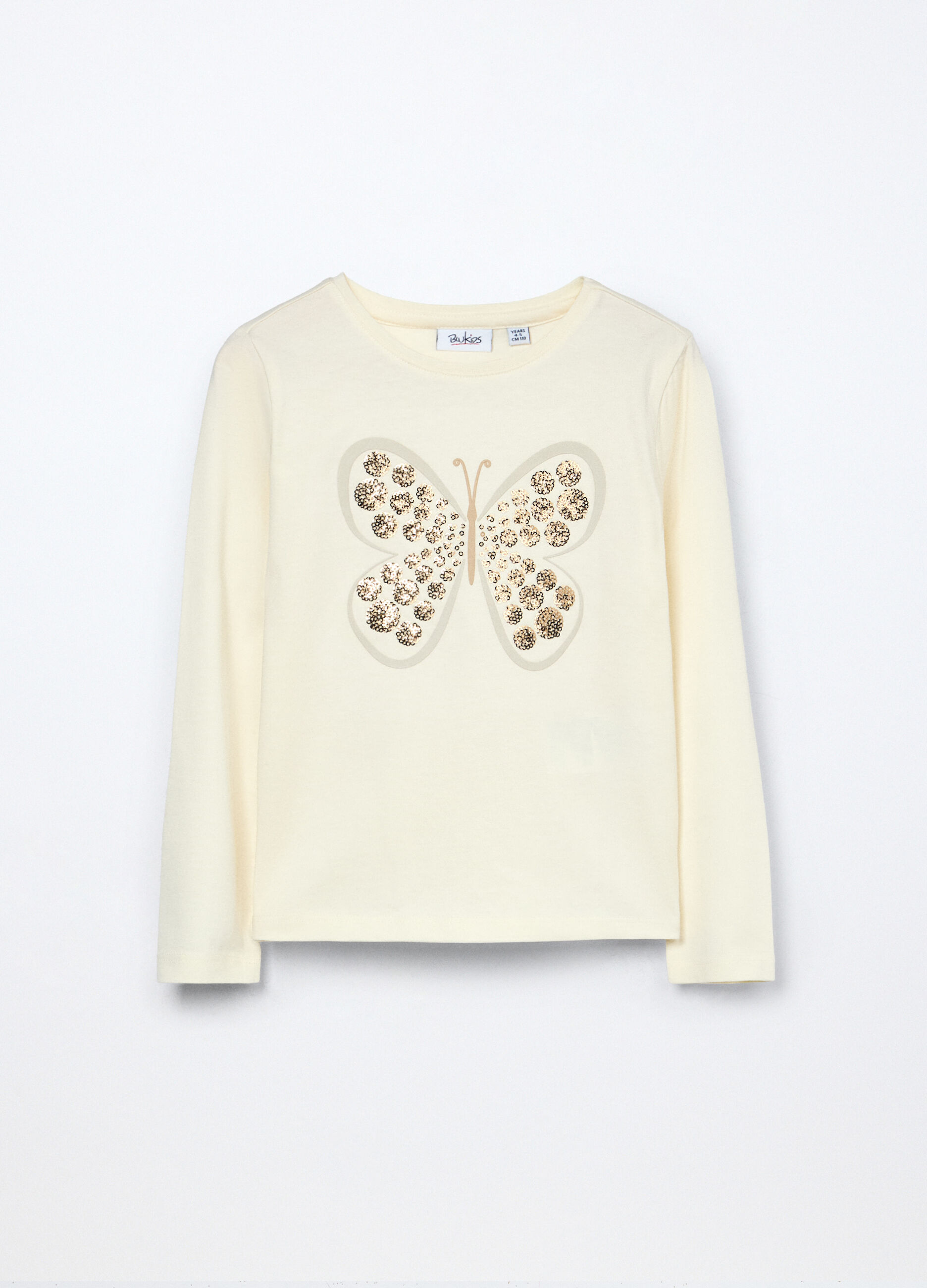 T-shirt in jersey di puro cotone bambina_0