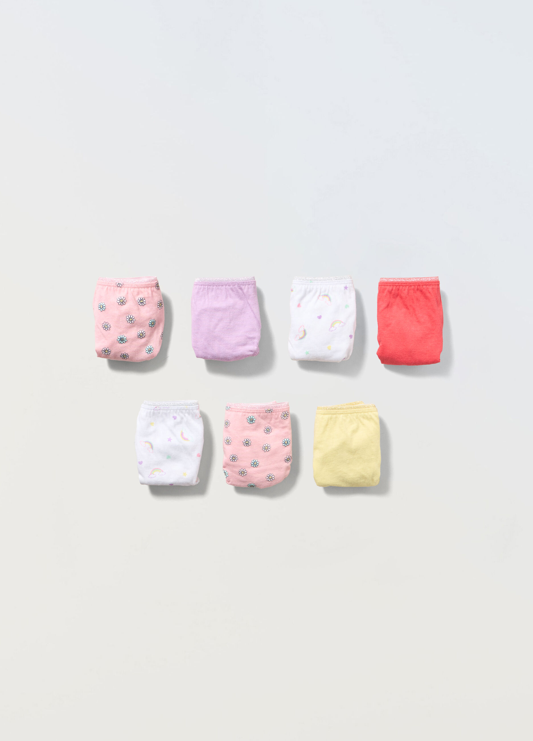 Pack 7 slip in jersey di puro cotone bambina_0