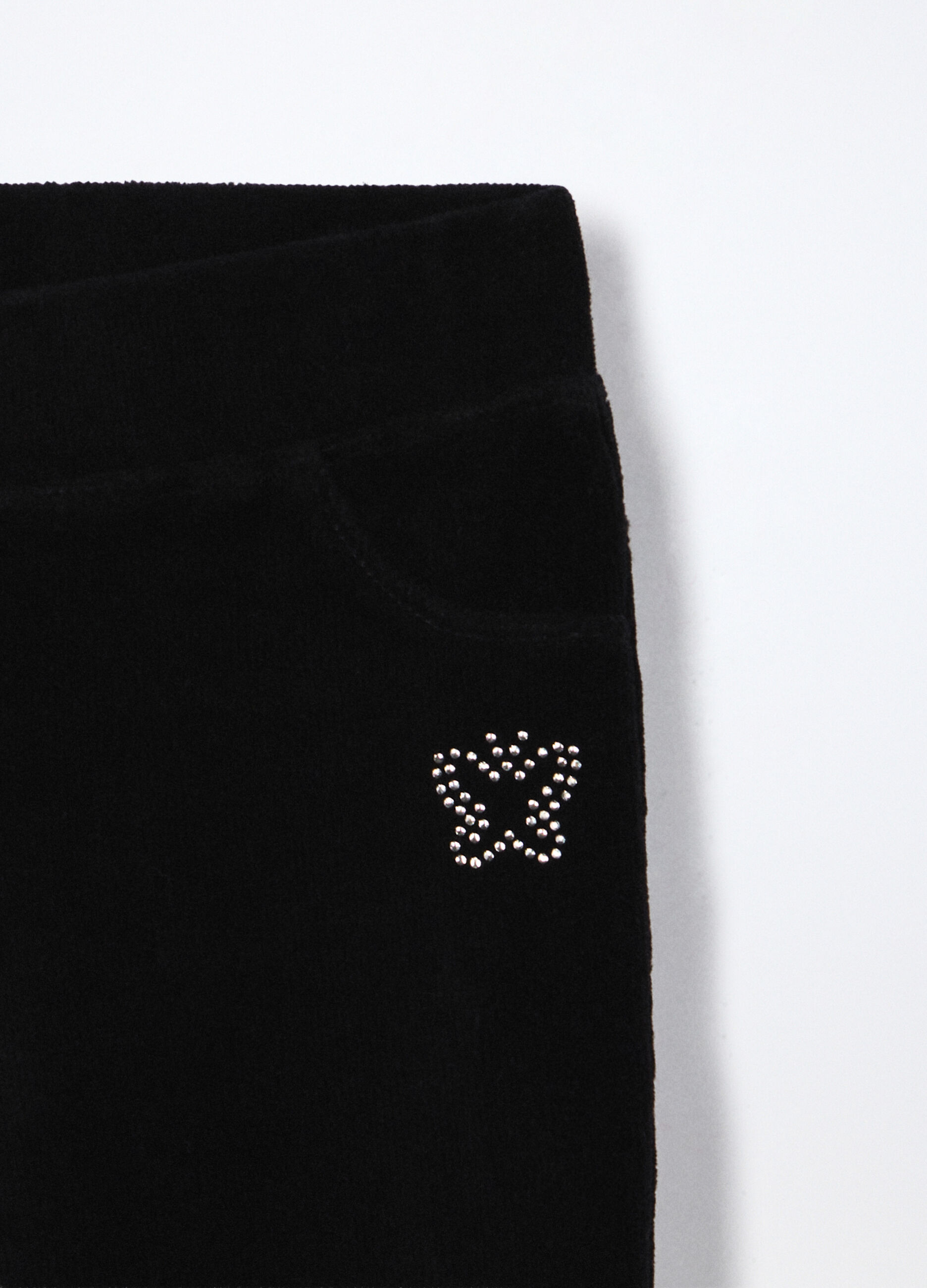 Treggings in costina velour bambina_2