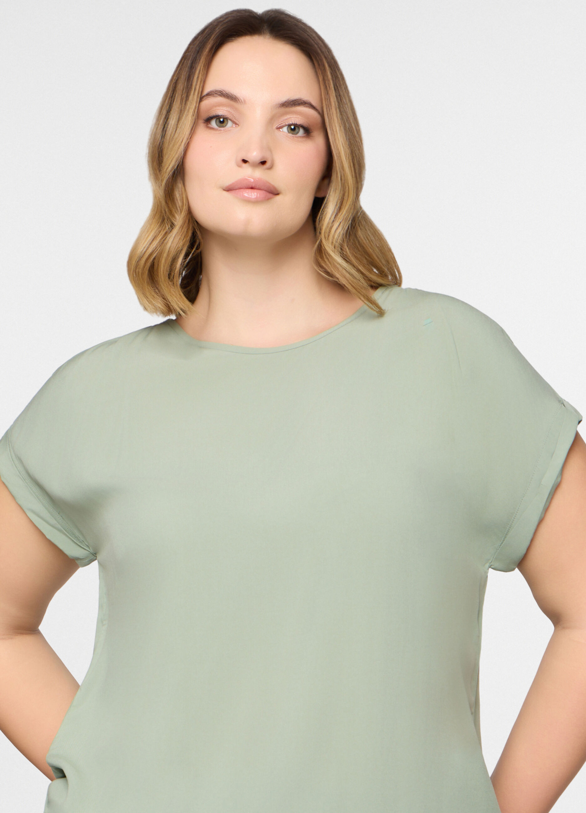 T-shirt girocollo donna curvy_2