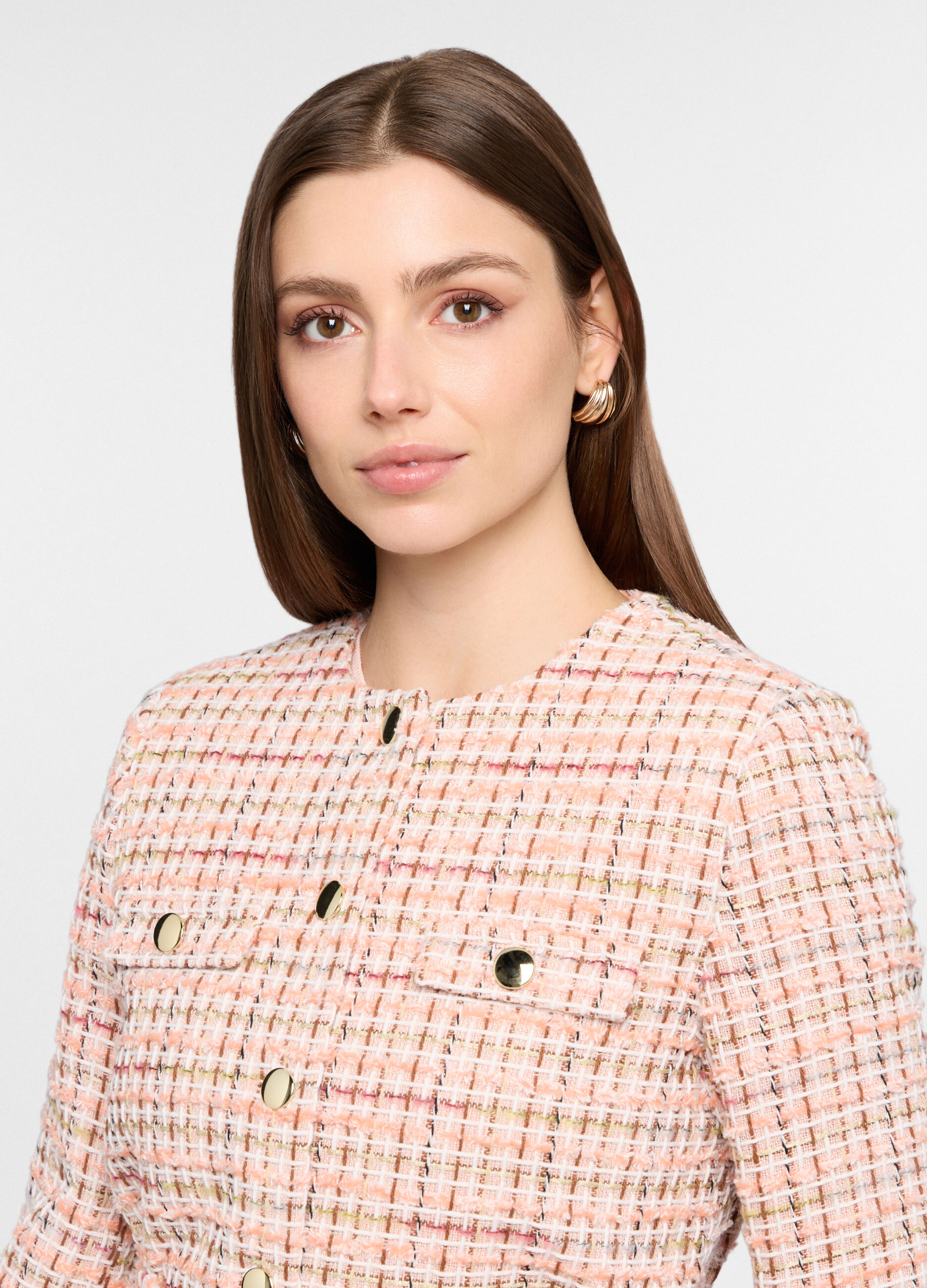 Giacca corta in tweed donna_2