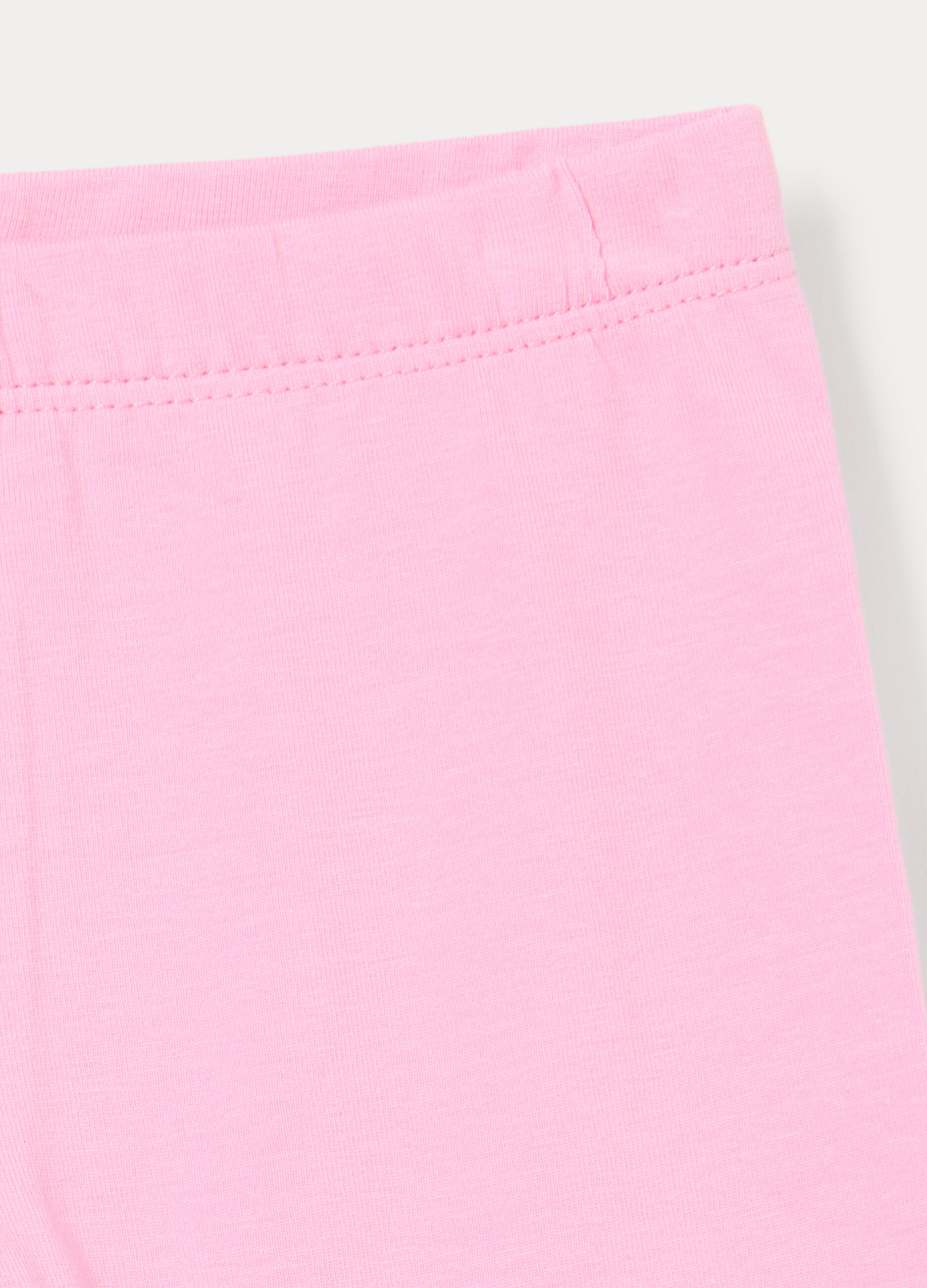 Leggings ciclista fit slim in jersey di cotone stretch bimba_2
