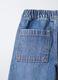 Treggings in denim di puro cotone Wide Leg bambina_2