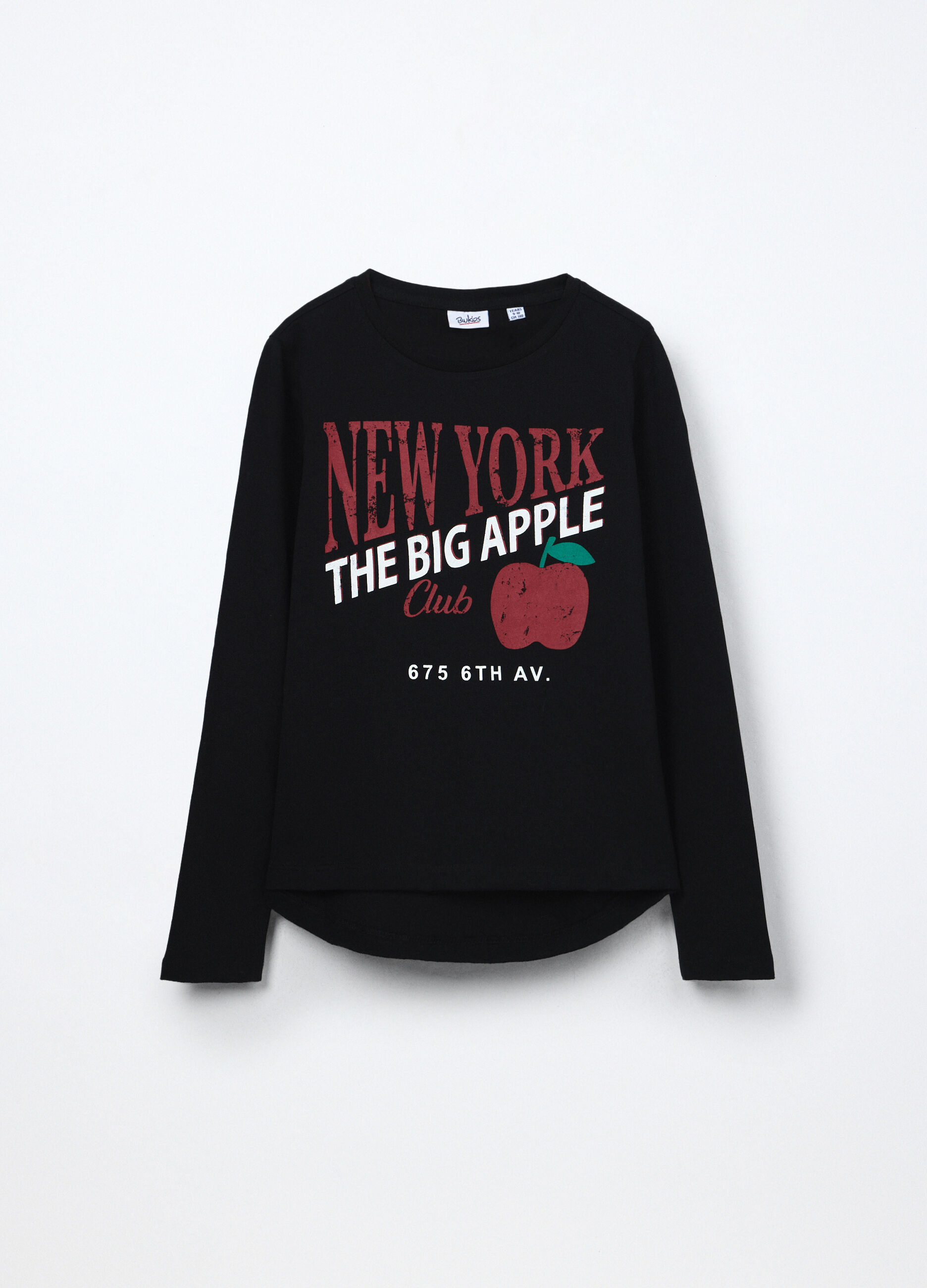 T-shirt in jersey di puro cotone ragazza_0