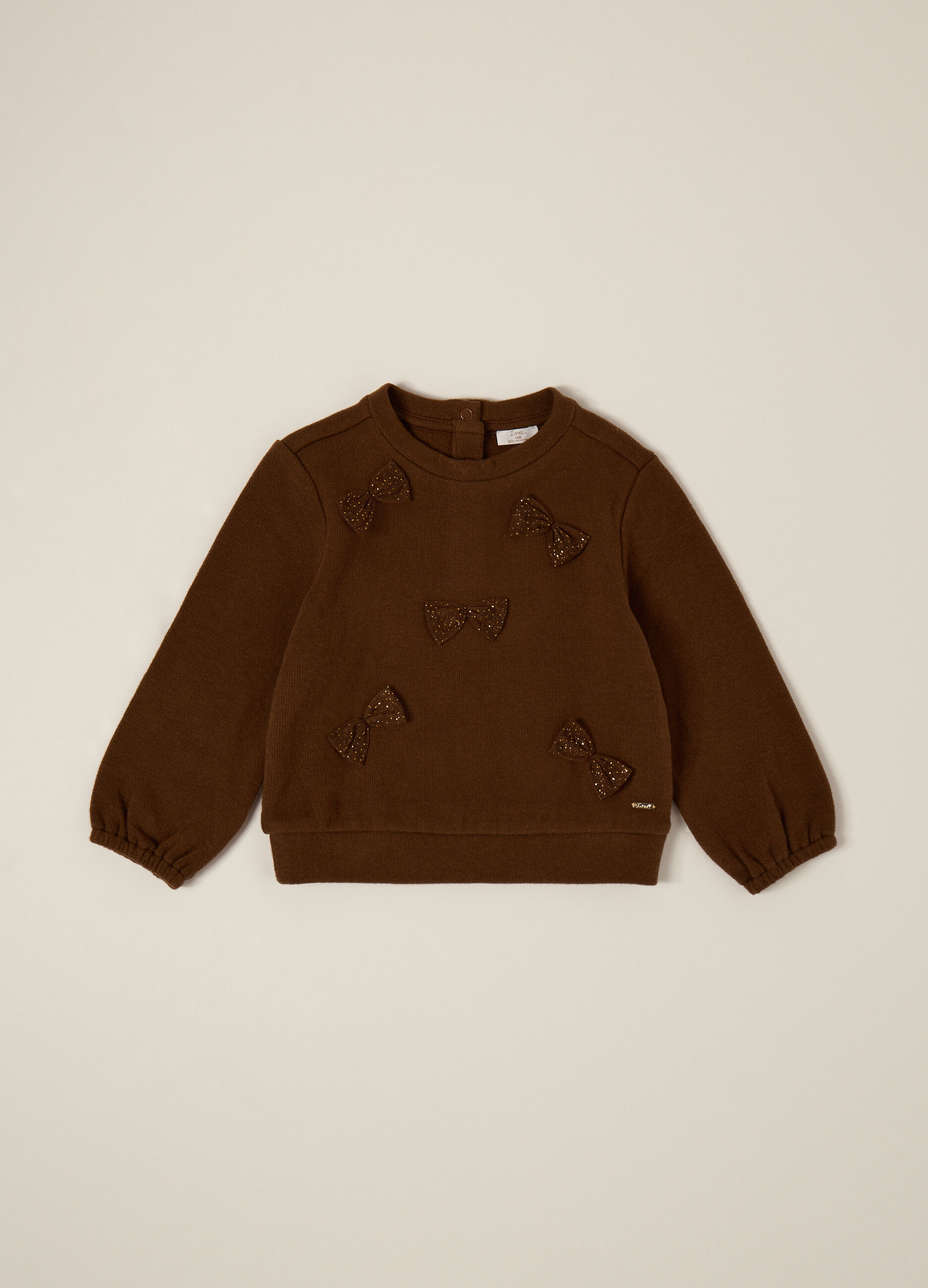 Maglietta marrone per neonata_0