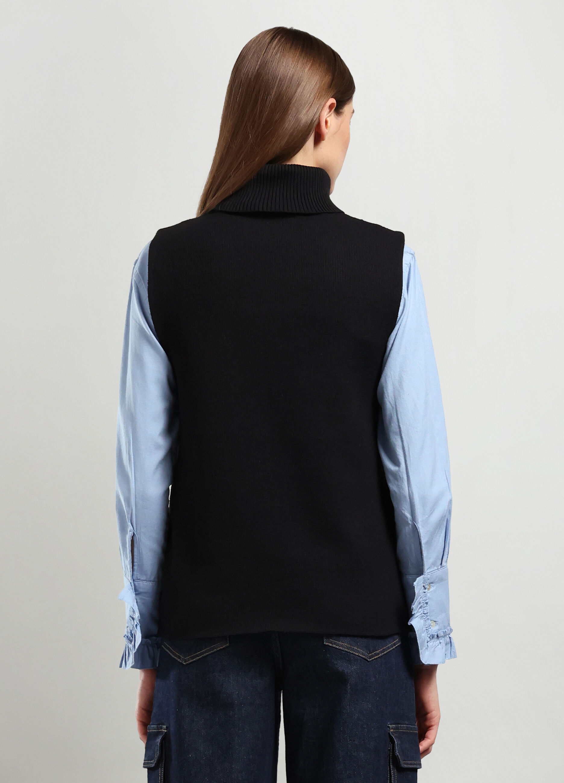 Gilet in misto cotone donna_1