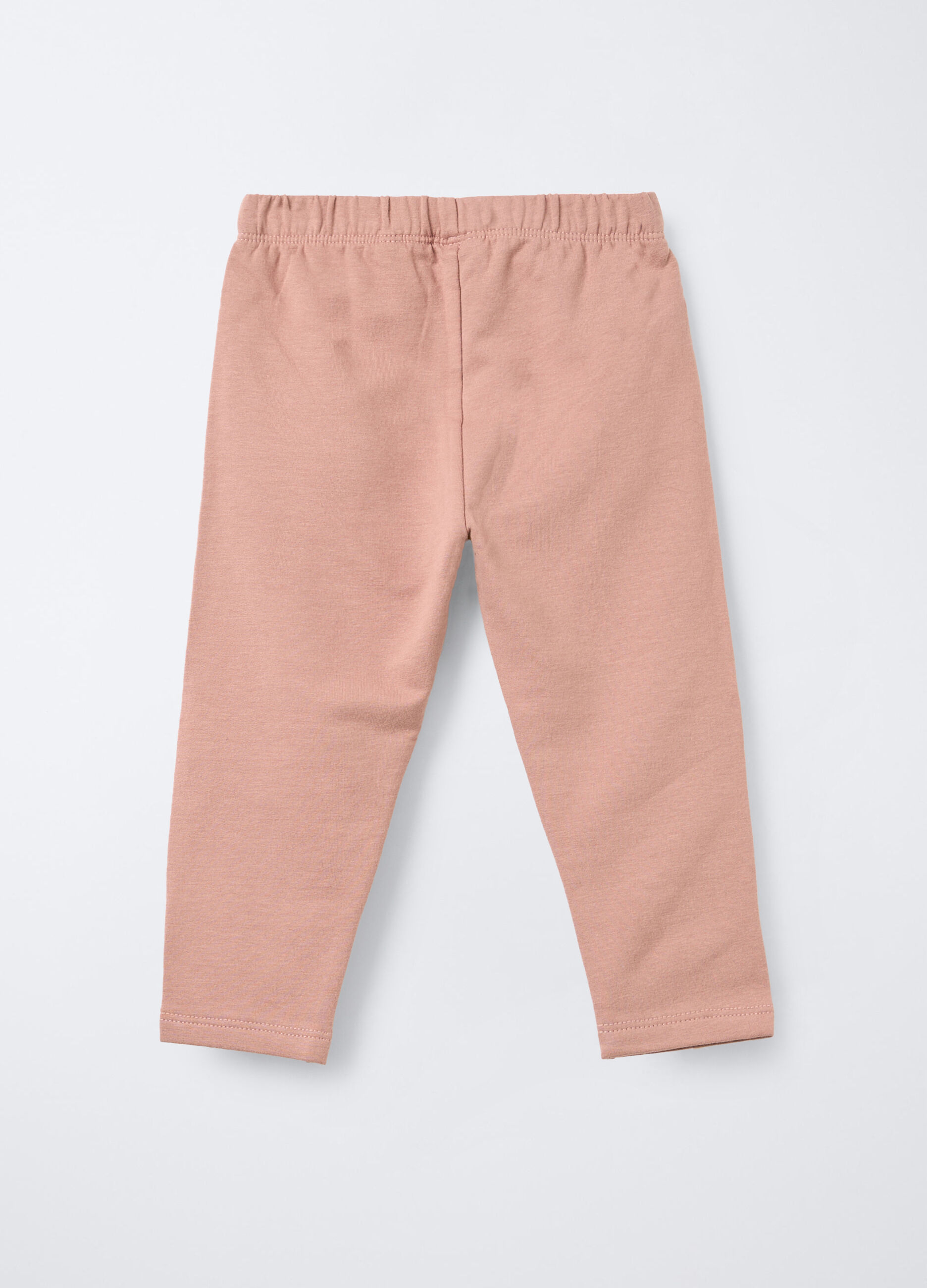 Leggings in felpa di cotone stretch bimba_1