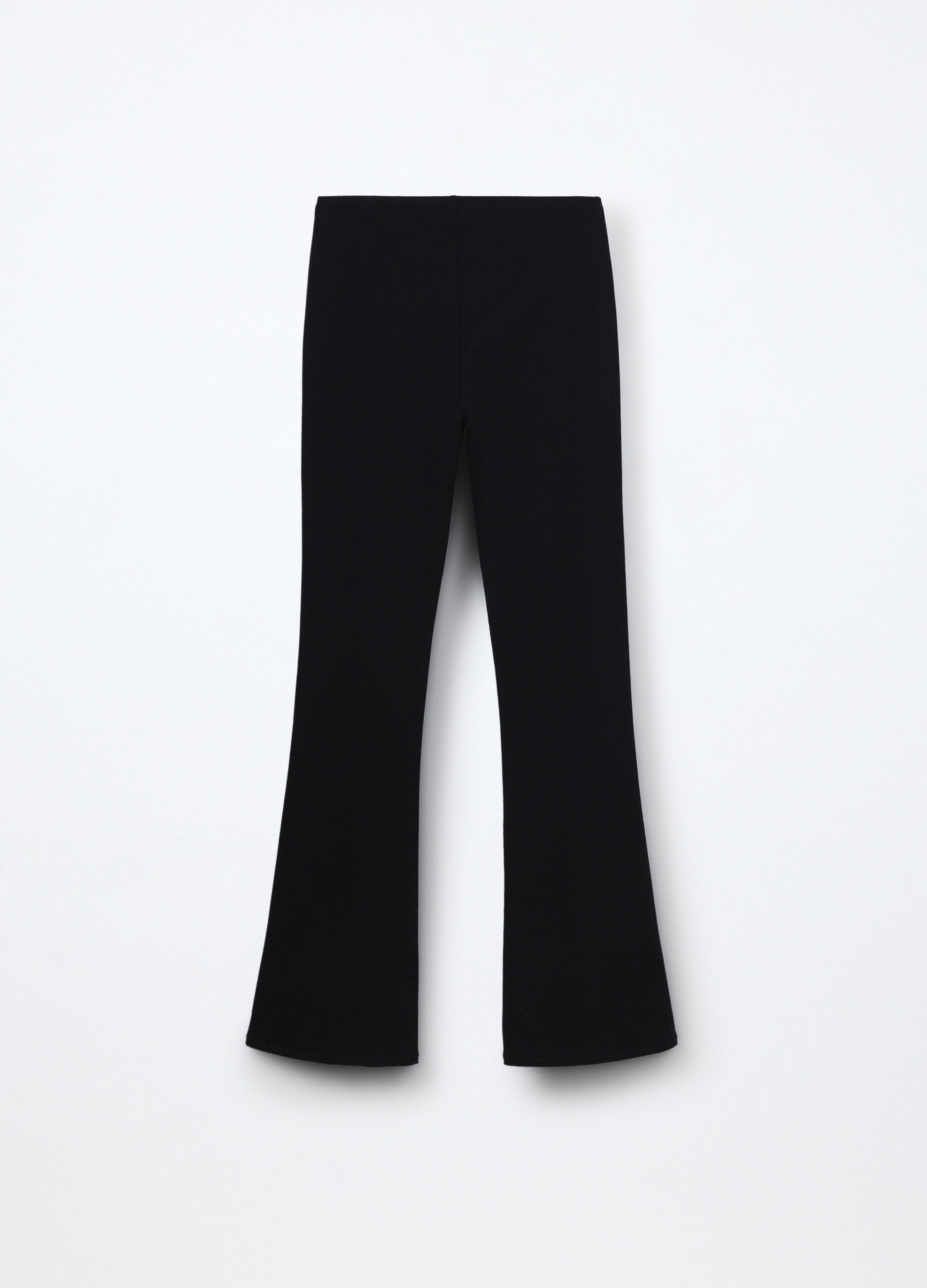 Leggings flare fit in french terry di cotone stretch ragazza_1