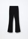 Leggings flare fit in french terry di cotone stretch ragazza_1