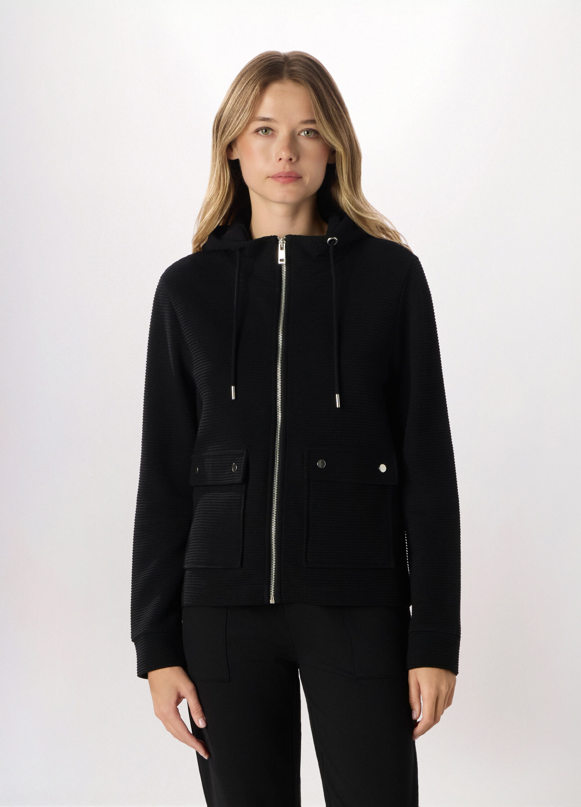 Giacca con cappuccio donna_0