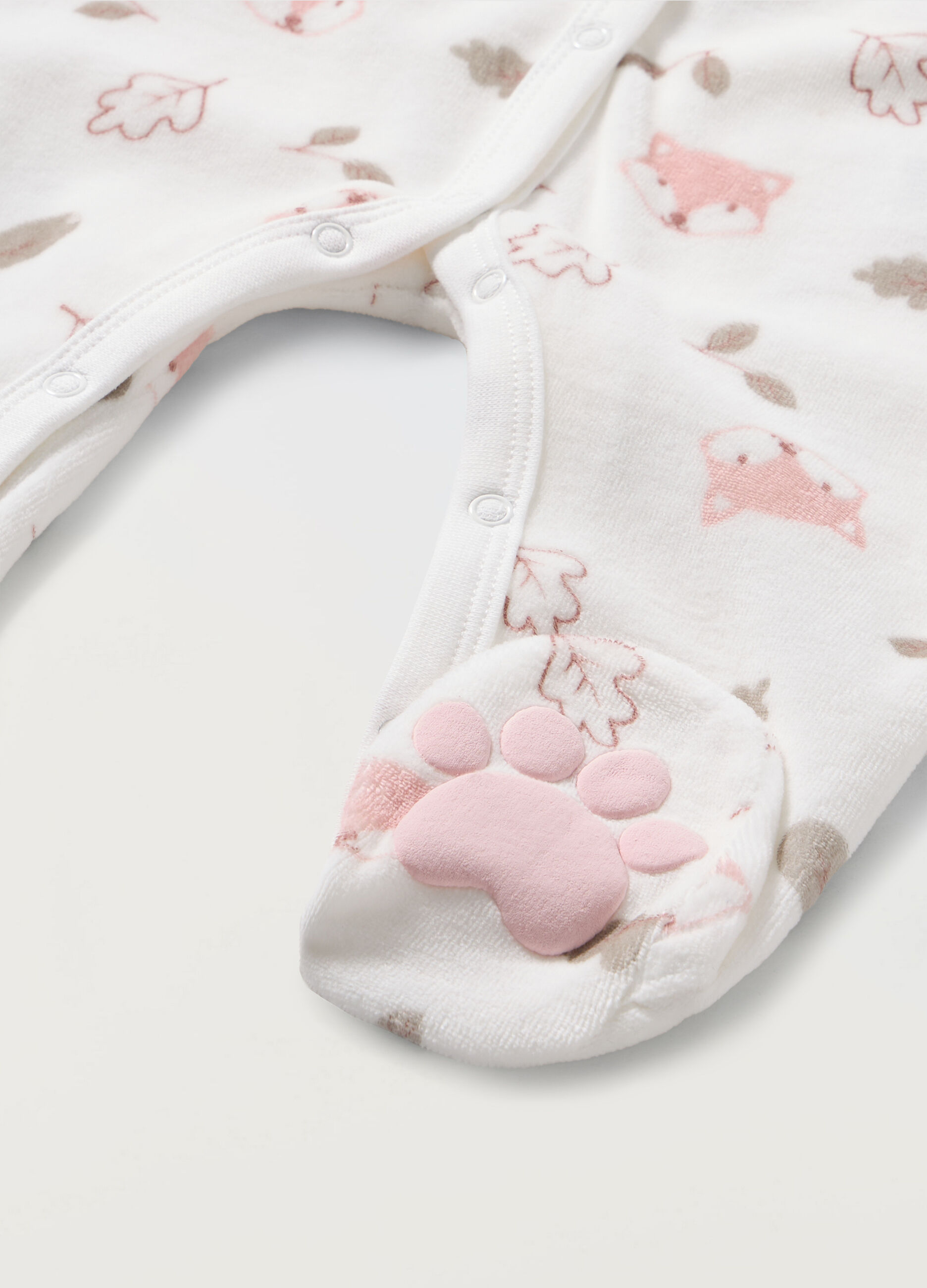 Tutina velour misto cotone neonata_1