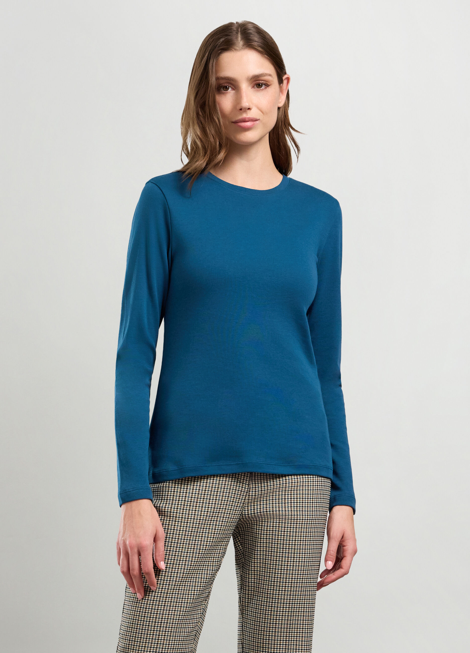 T-shirt in puro cotone donna_0