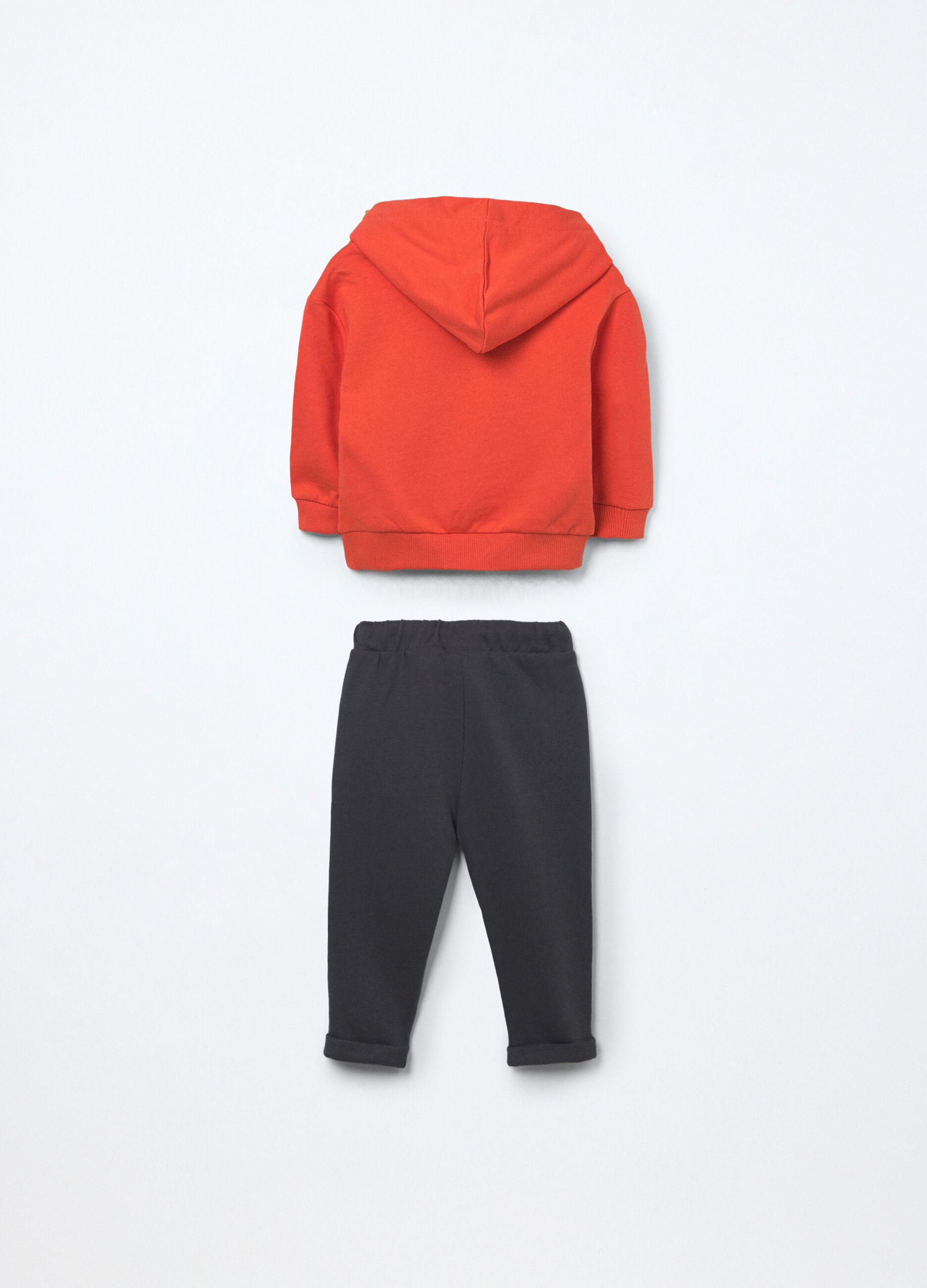 Jogging set in french terry di puro cotone neonato_1