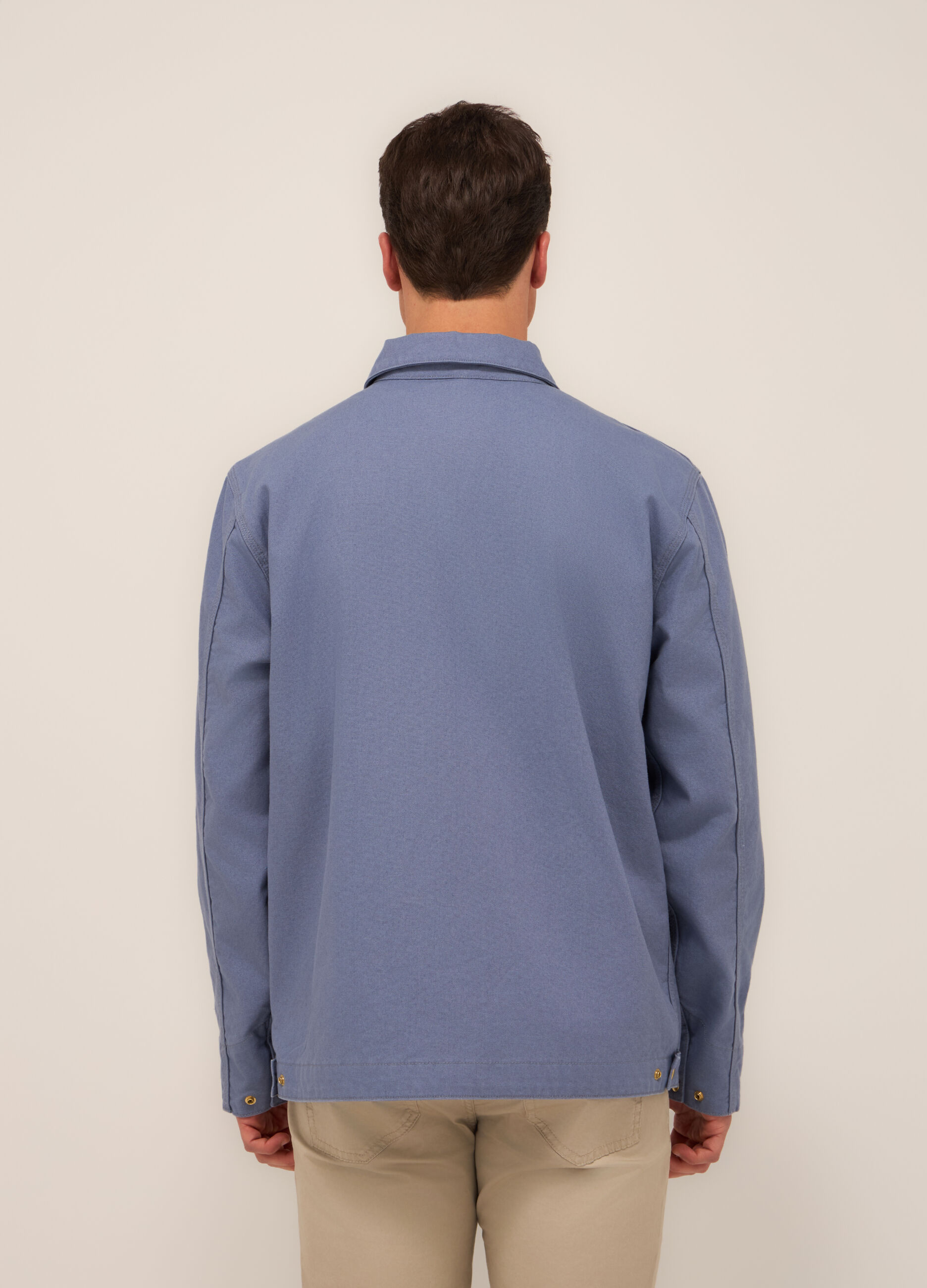 Giacca a camicia con zip uomo