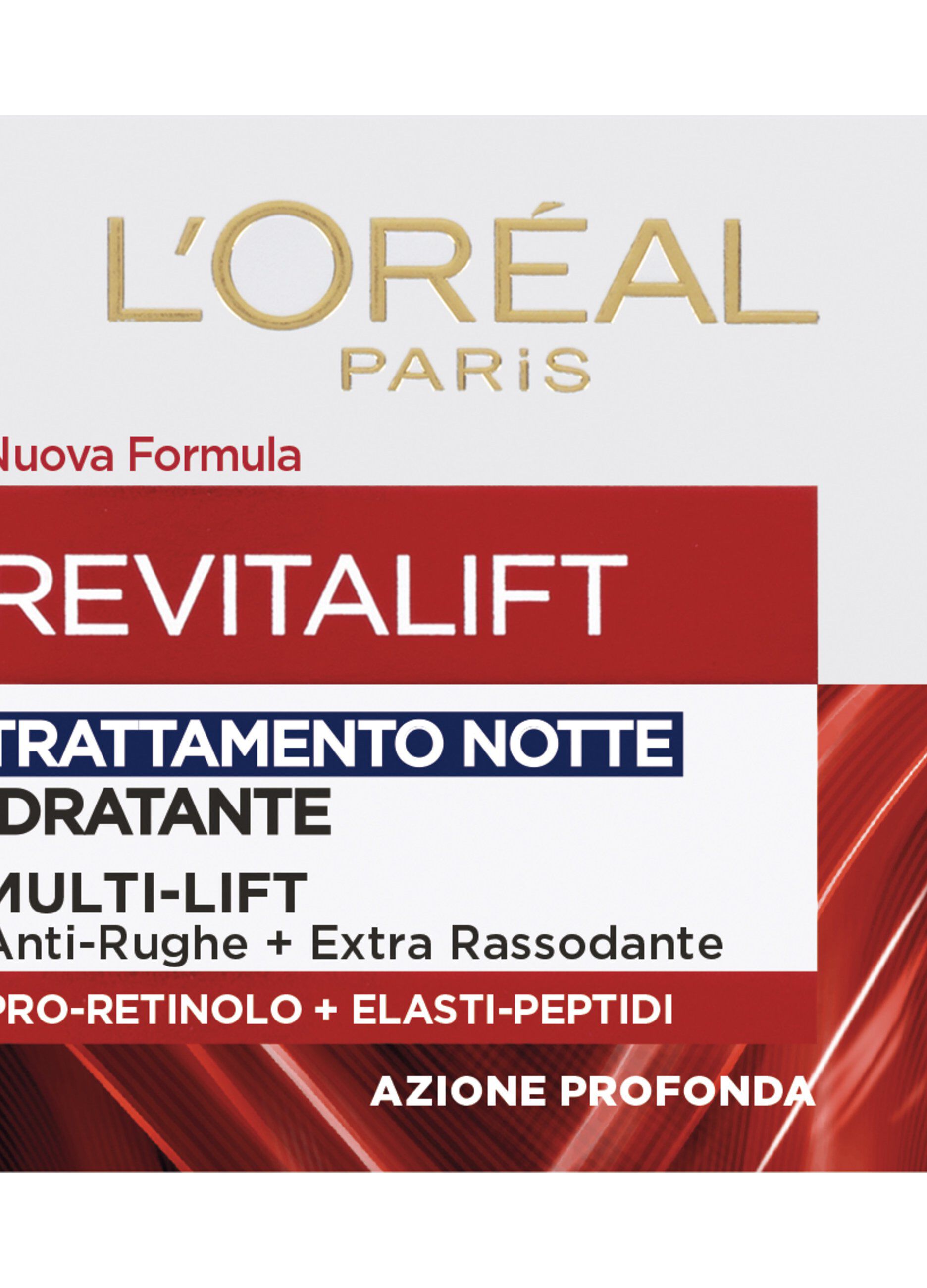 L'Oréal Paris Revitalift Notte Trattamento Notte Idratante Multi-Lift Anti-rughe Extra Rassodante con Pro-Retinolo ed Elasti-peptidi, 50 ml.