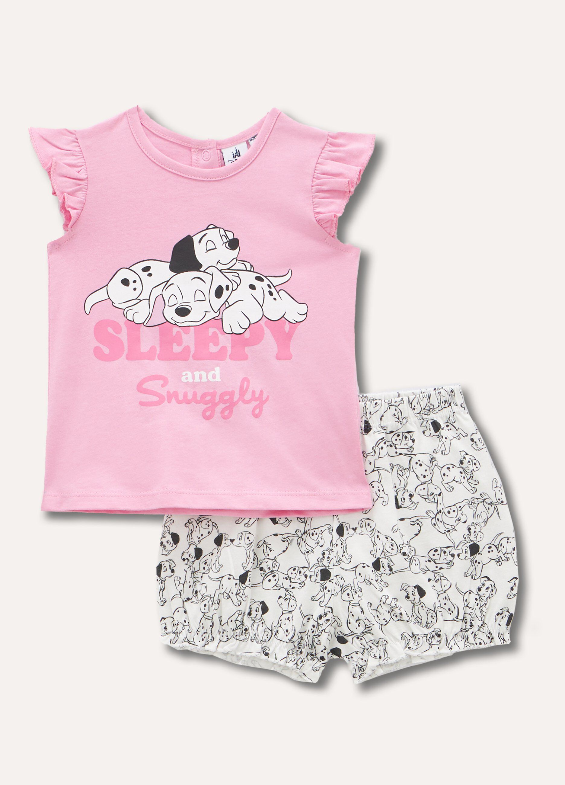 Set pigiama corto Disney in puro cotone neonata_0