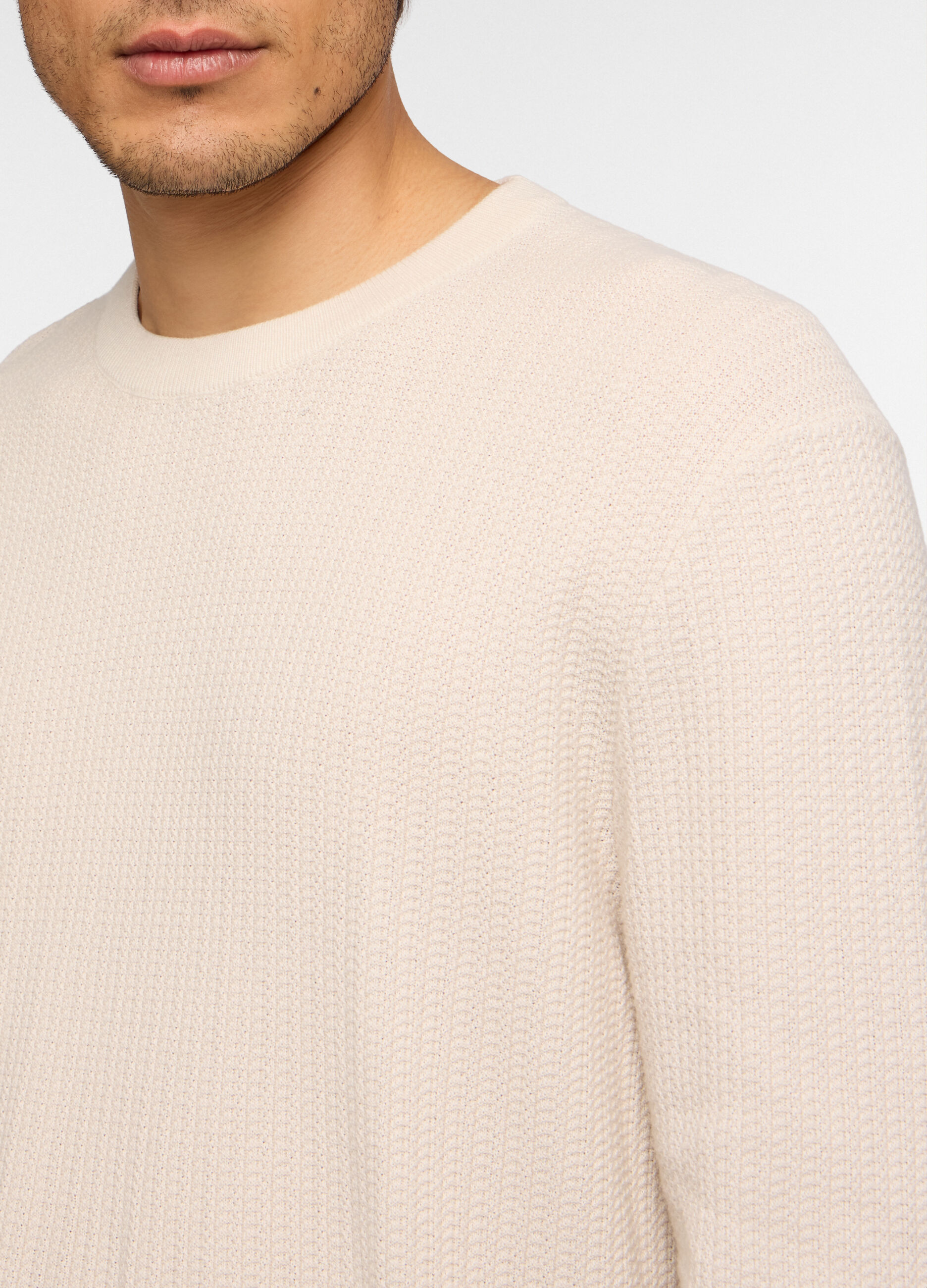 Maglione girocollo in cotone uomo_2