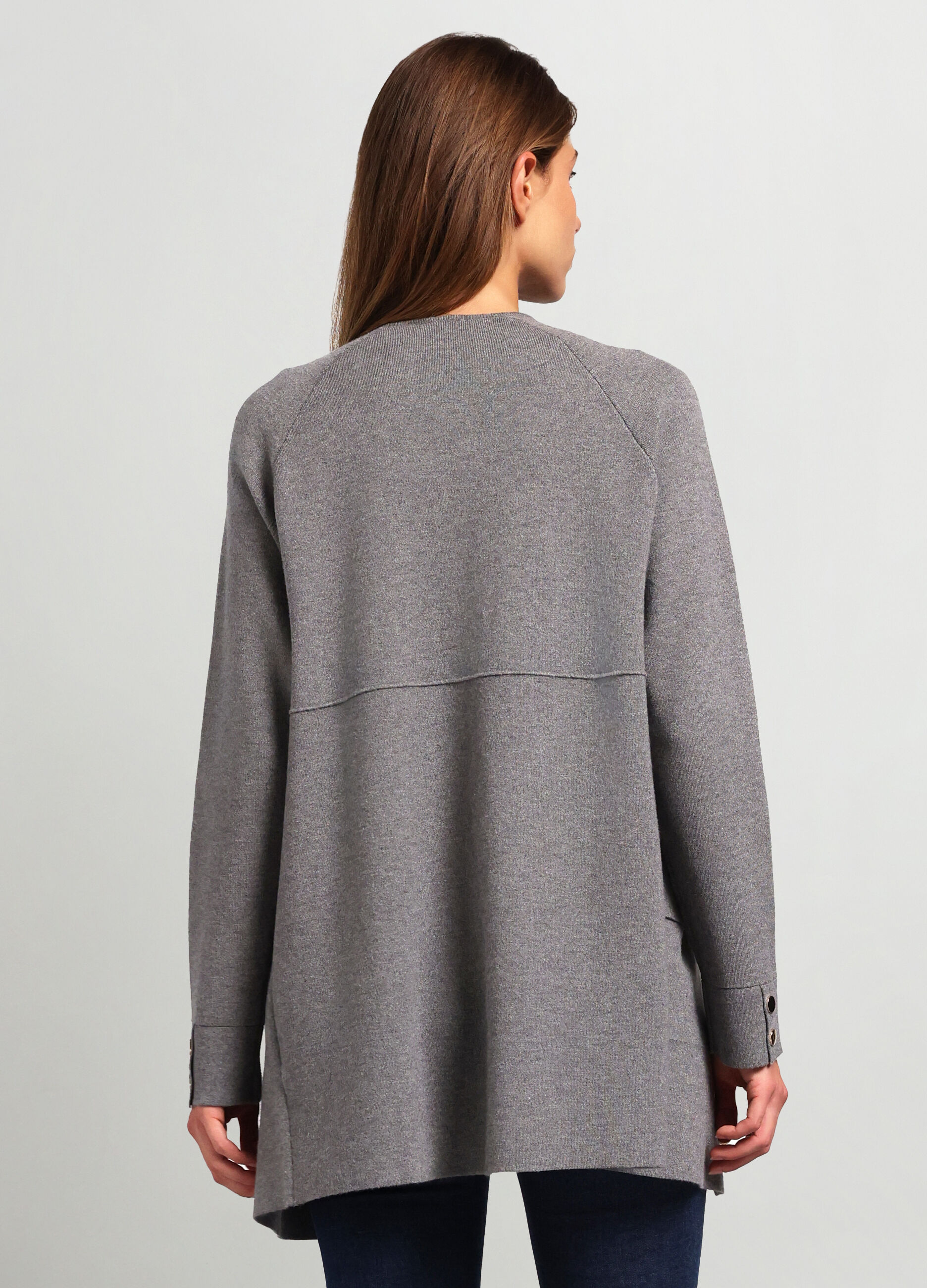 Cappotto tricot misto viscosa donna_1