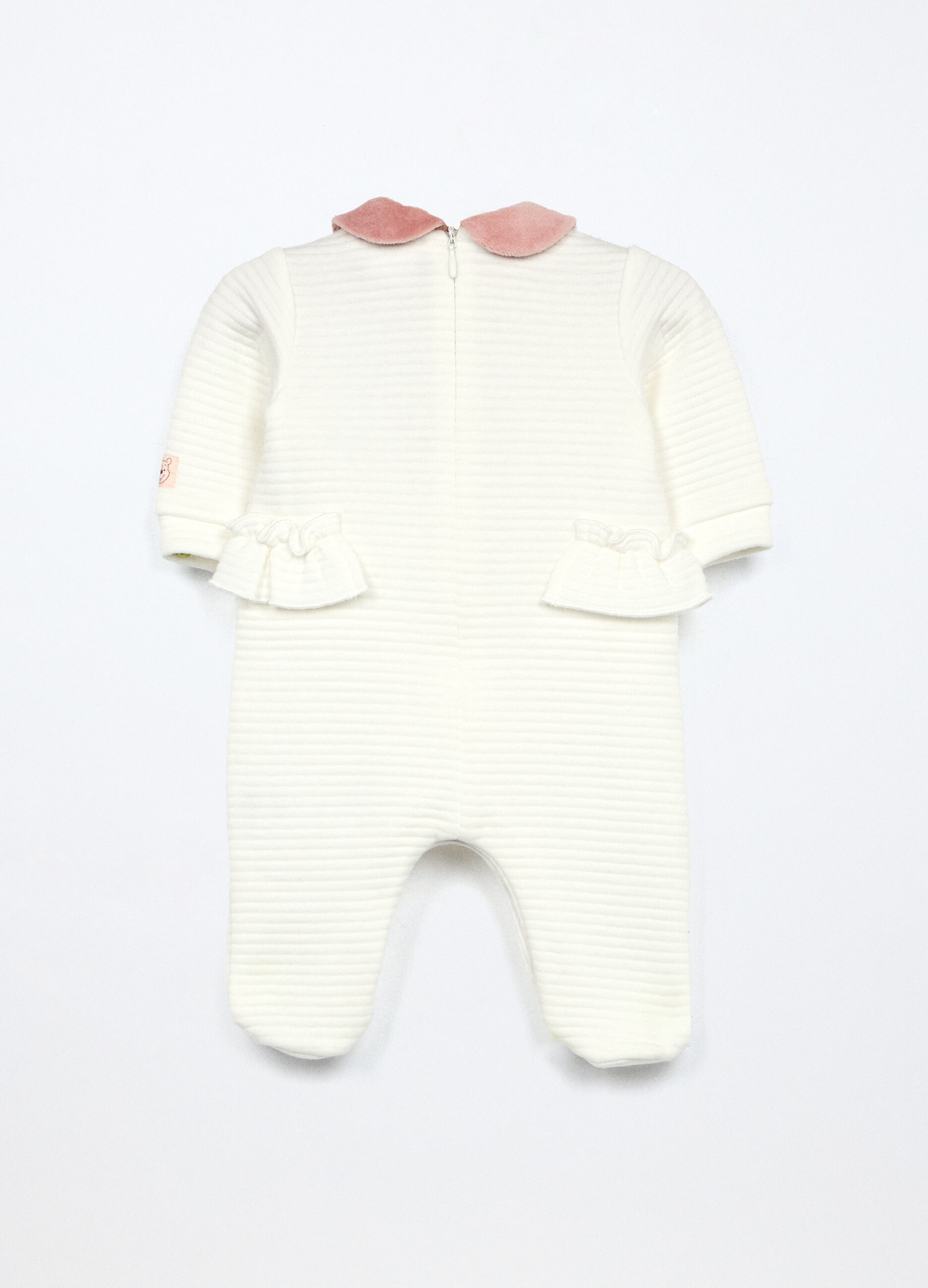 Tutina in misto cotone matelassé neonata_1