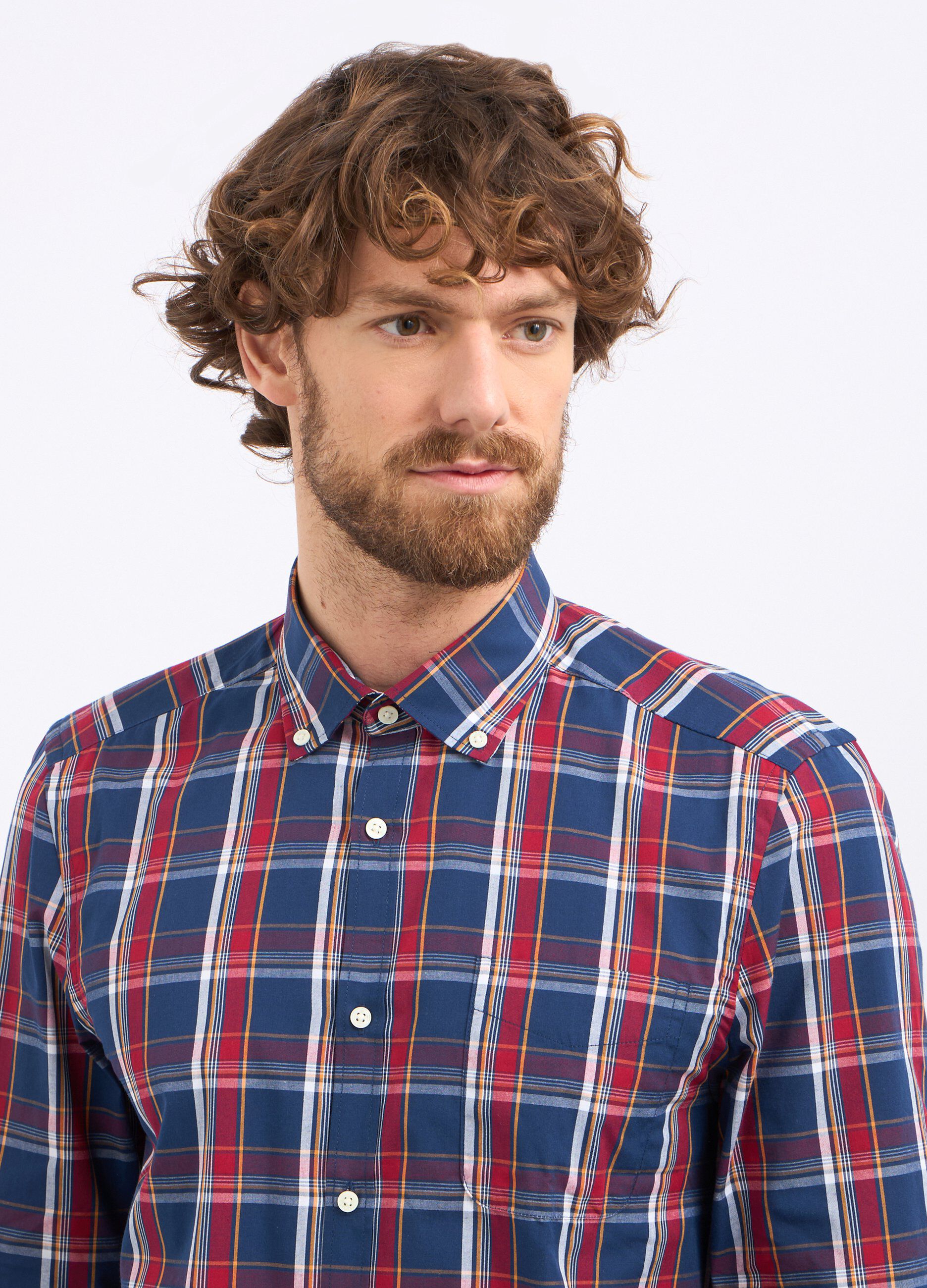 Camicia a quadri in misto cotone uomo_2