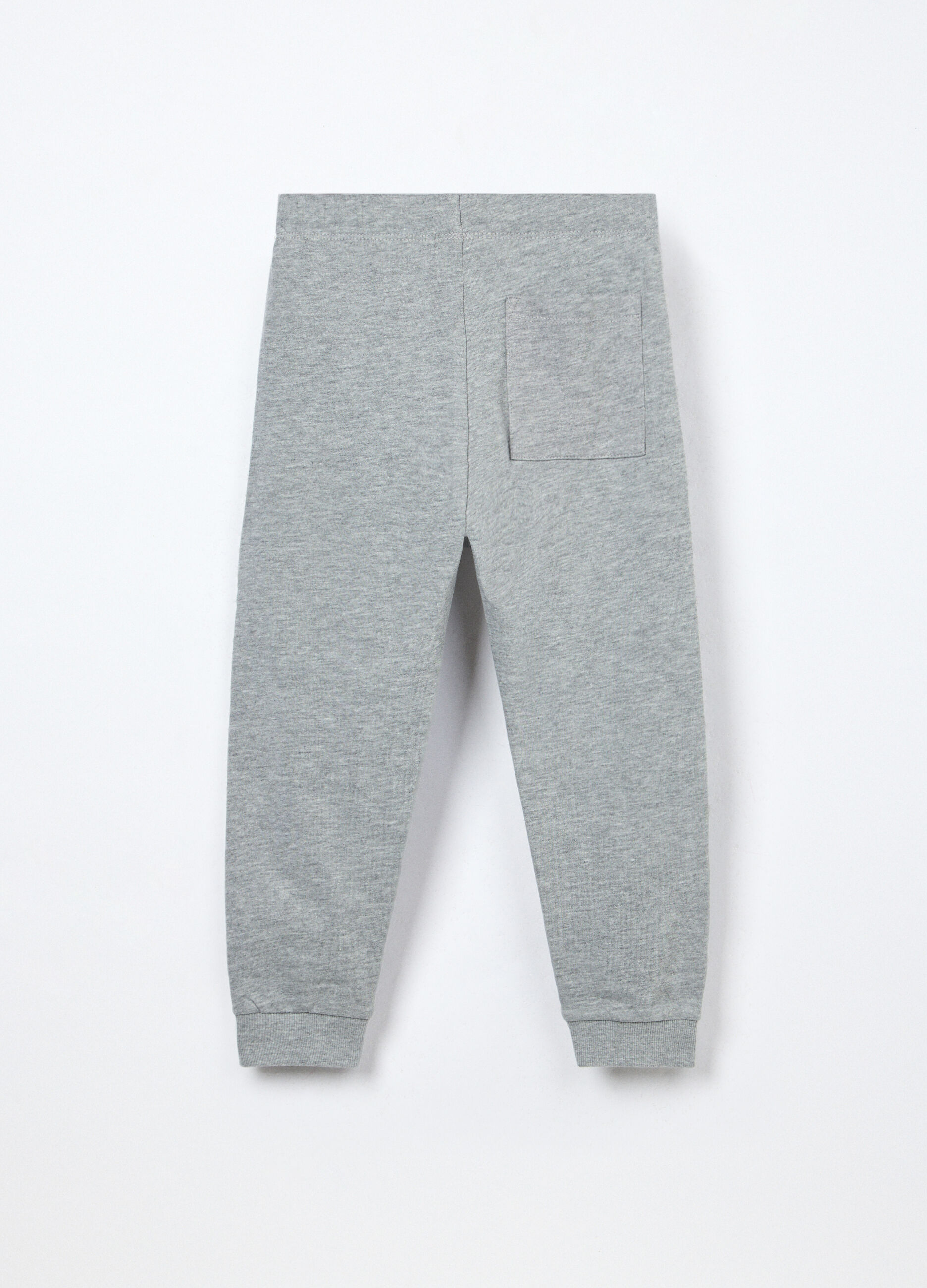 Jogger in french terry di puro cotone bambino_1
