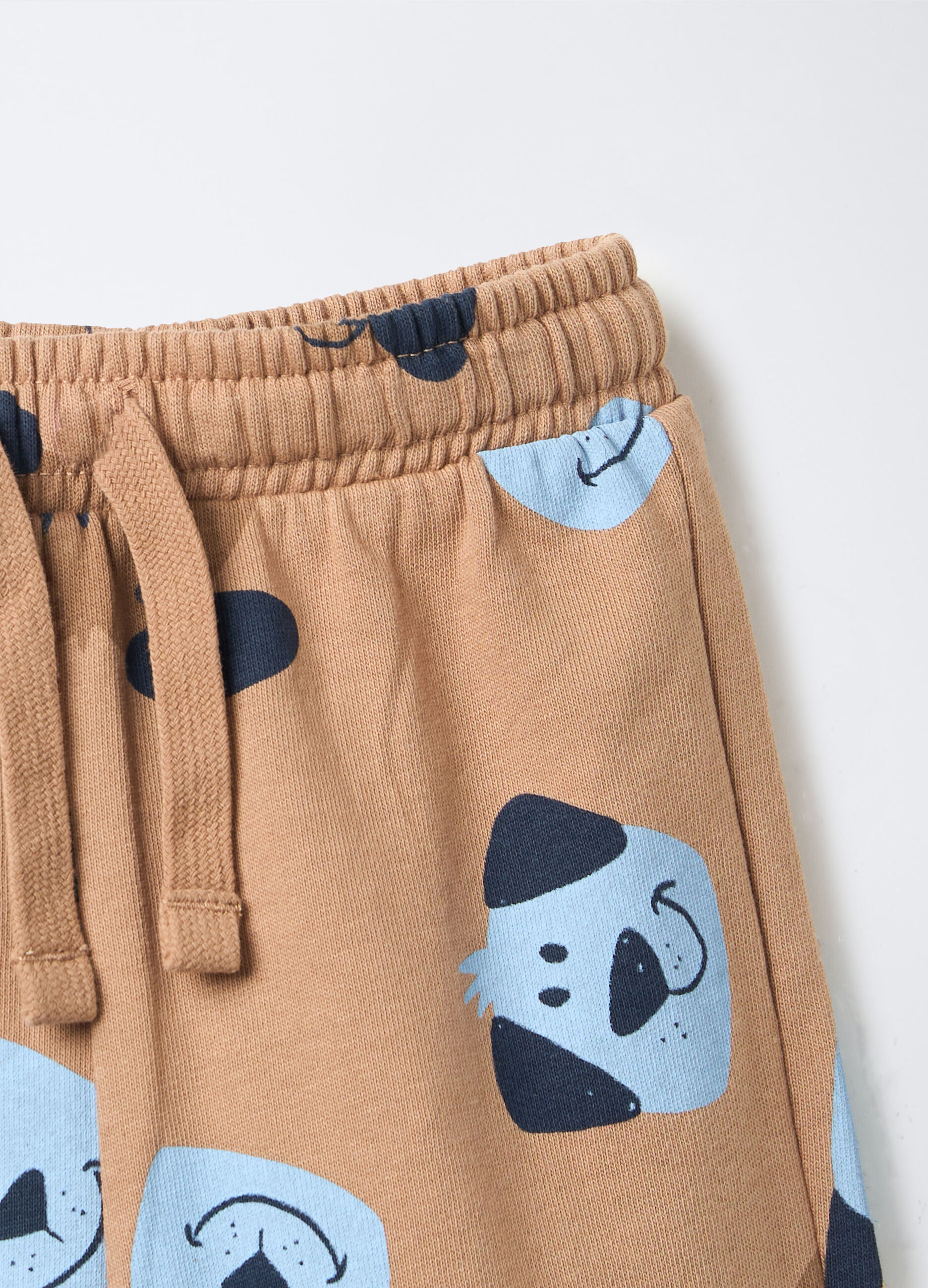 Jogger in puro cotone garzato Fir Regular bimbo_2