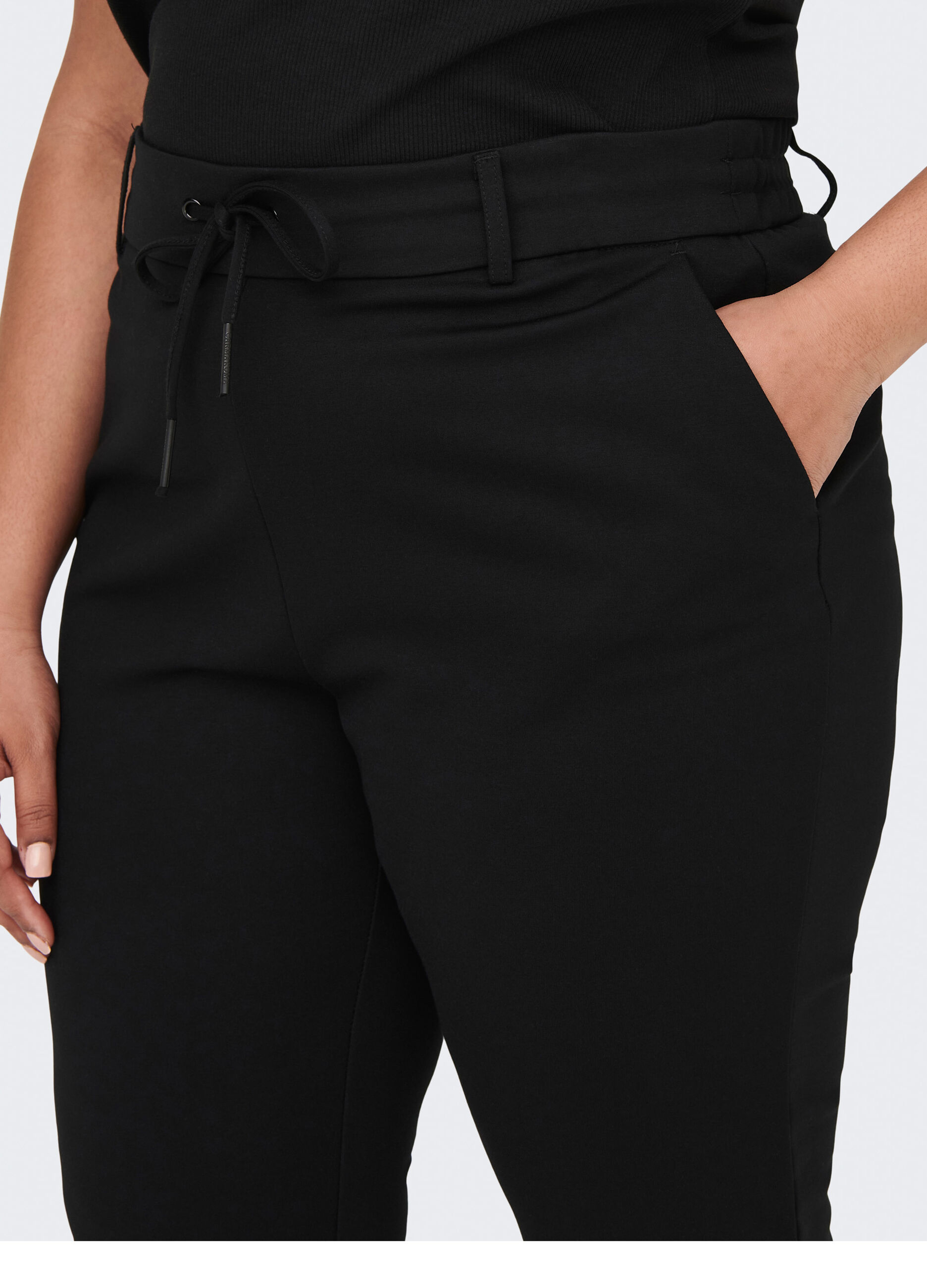 Pantaloni regular fit con coulisse_3