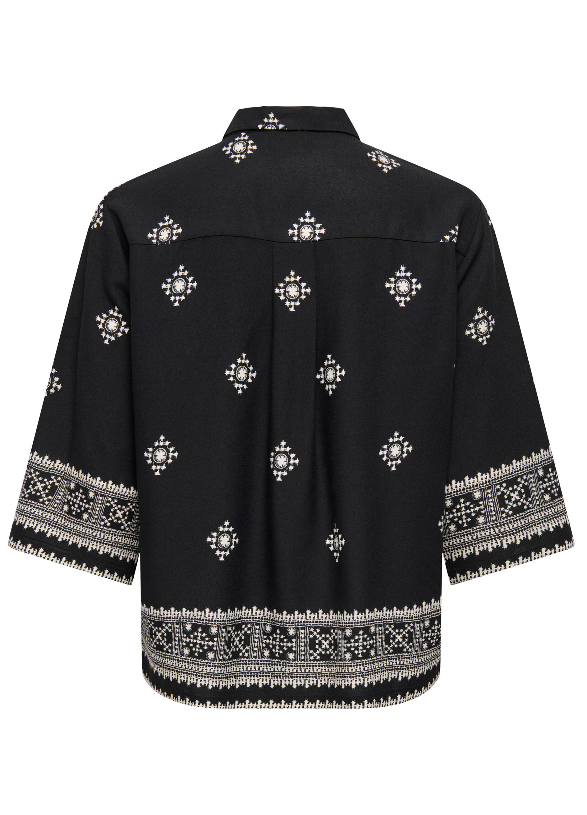 Camicia loose fit con maniche a 3/4_6