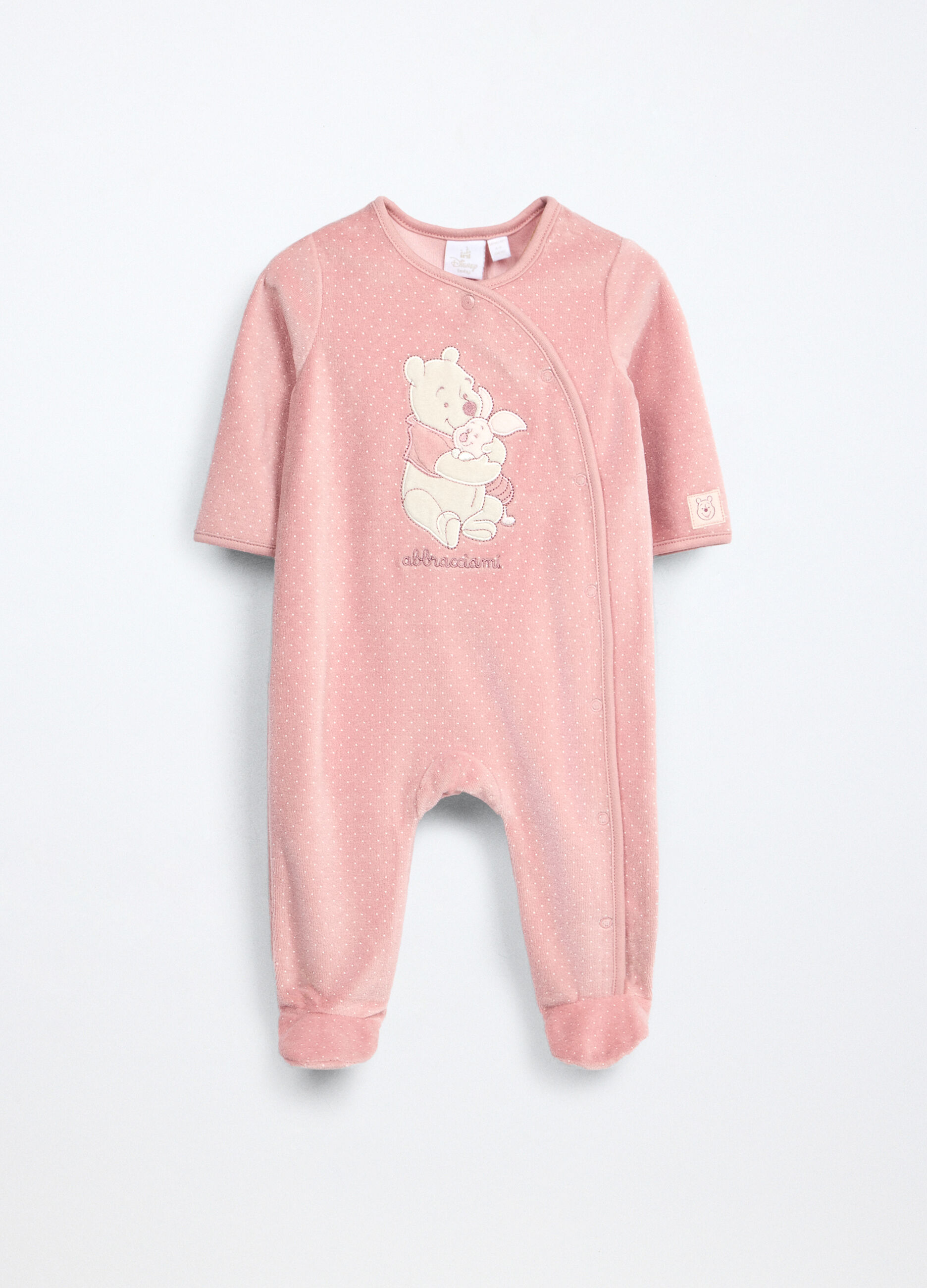 Tutina misto cotone velours neonata_0