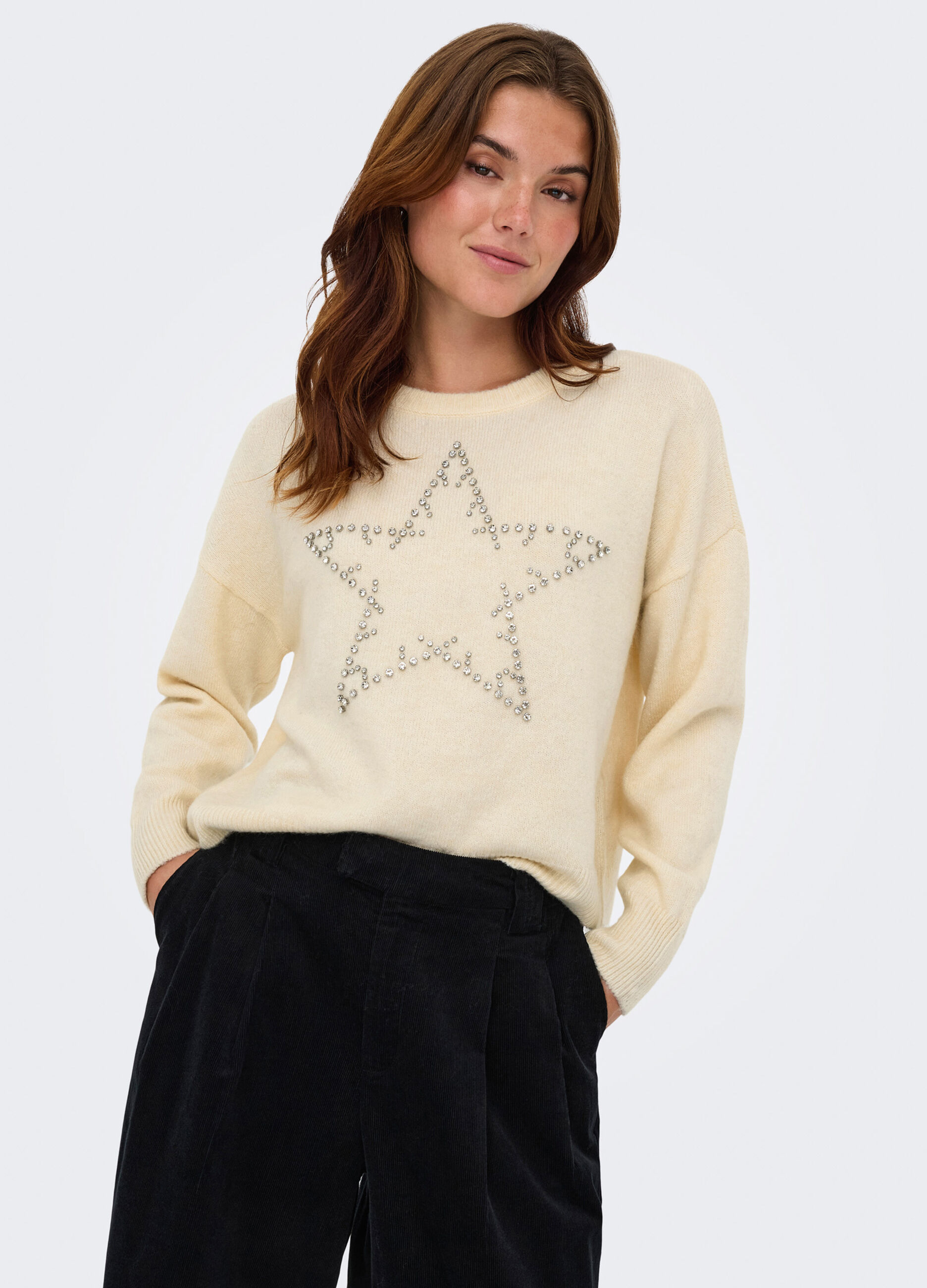 Pullover con strass donna_3