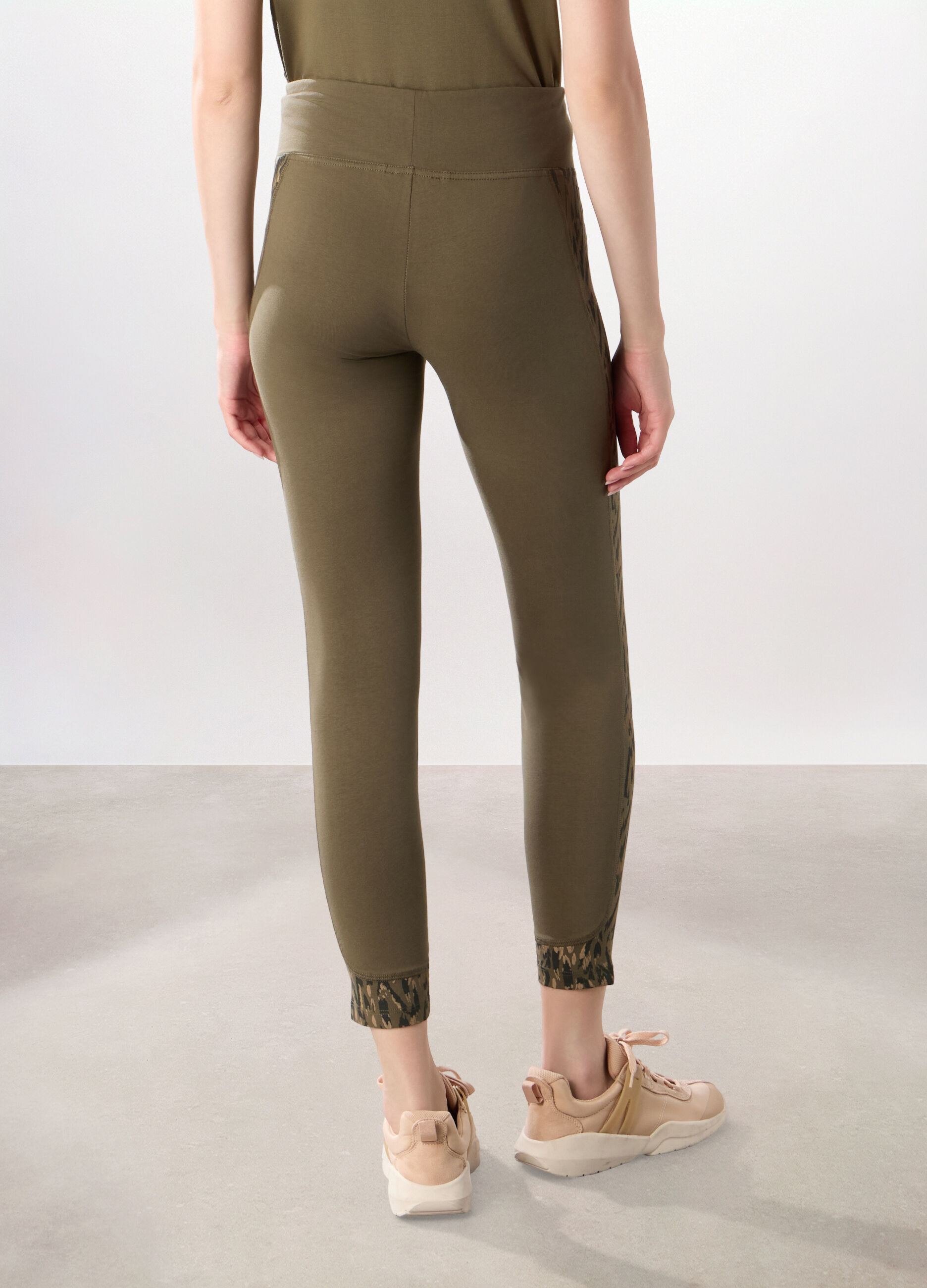 Leggings in jersey di cotone stretch Holistic fitness donna_1