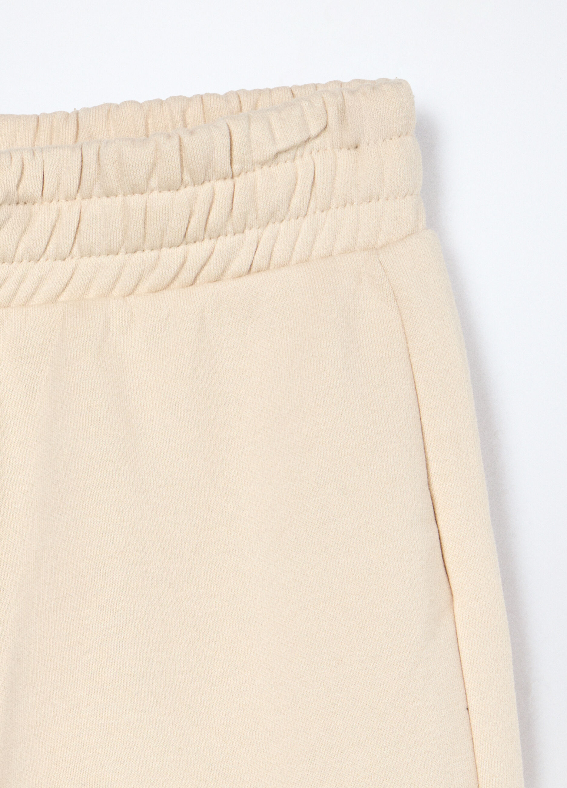 Jogger cargo in misto cotone fleece bambina_2